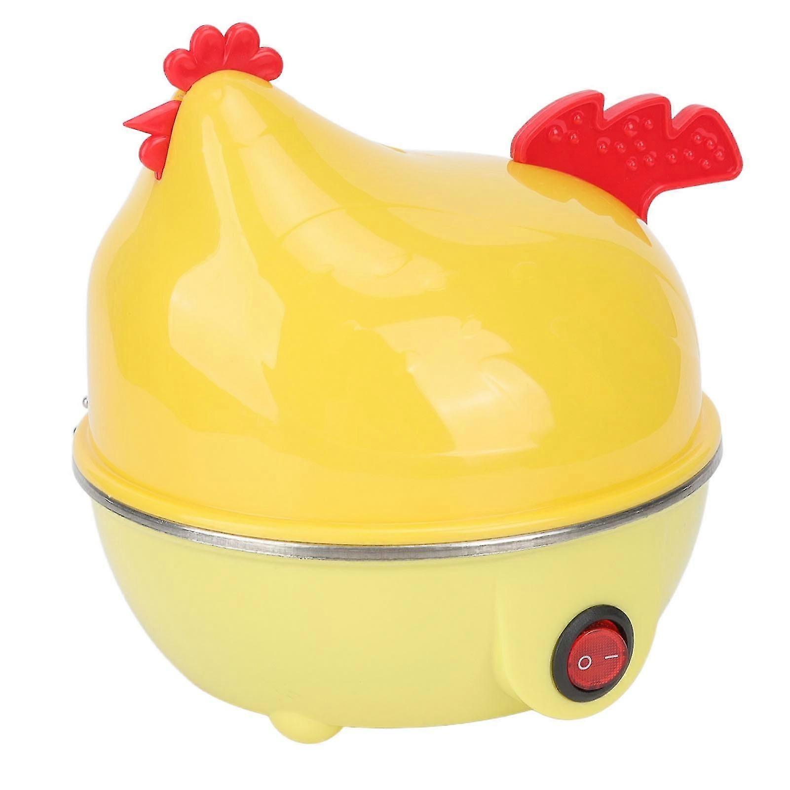 Electric Egg Cooker Multifunction Chicken Shape Rapid Egg Boiler 7 Egg Capacity Automatic Shut Off Mini Breakfast Machine