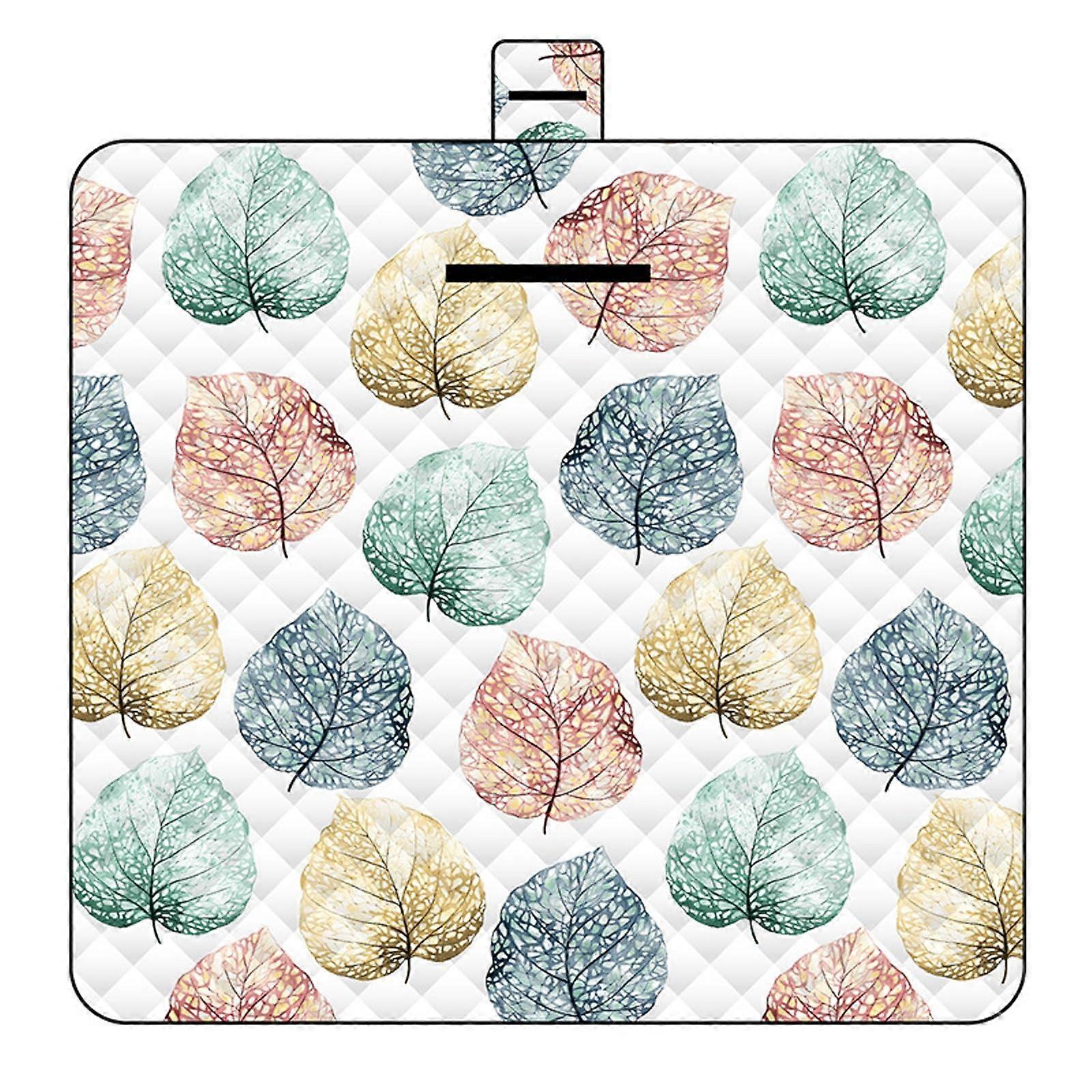 Extra Large Family Portable Picnic Blankets Foldable Waterproof Sandproof With Tote 150x200 CM Color 3 Camping Beach