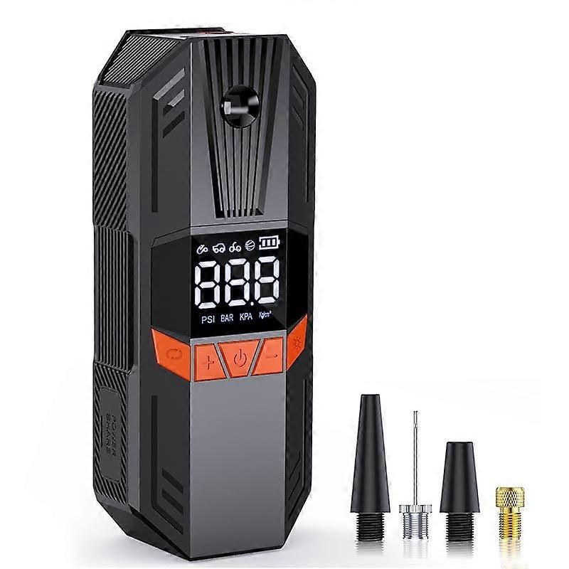 Tire Inflator Portable Air Compressor 150 PSI LCD Screen 8000mAh Cordless Tire Pump and Pressure Gauge for Car Motorcycle Bicycle LED Light