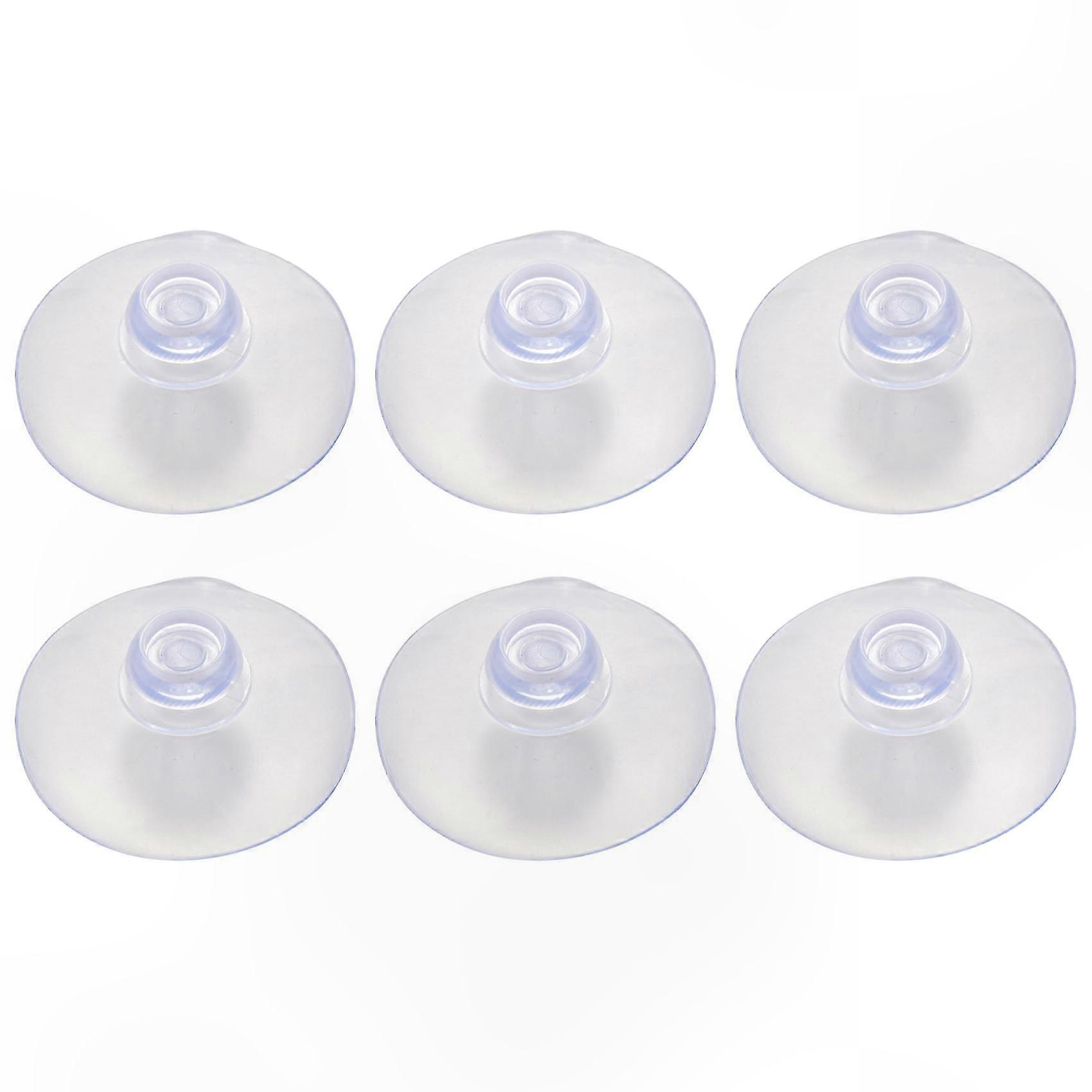 100 Pack 40mm Transparent Mushroom Head Suction Cups for Smooth Surfaces