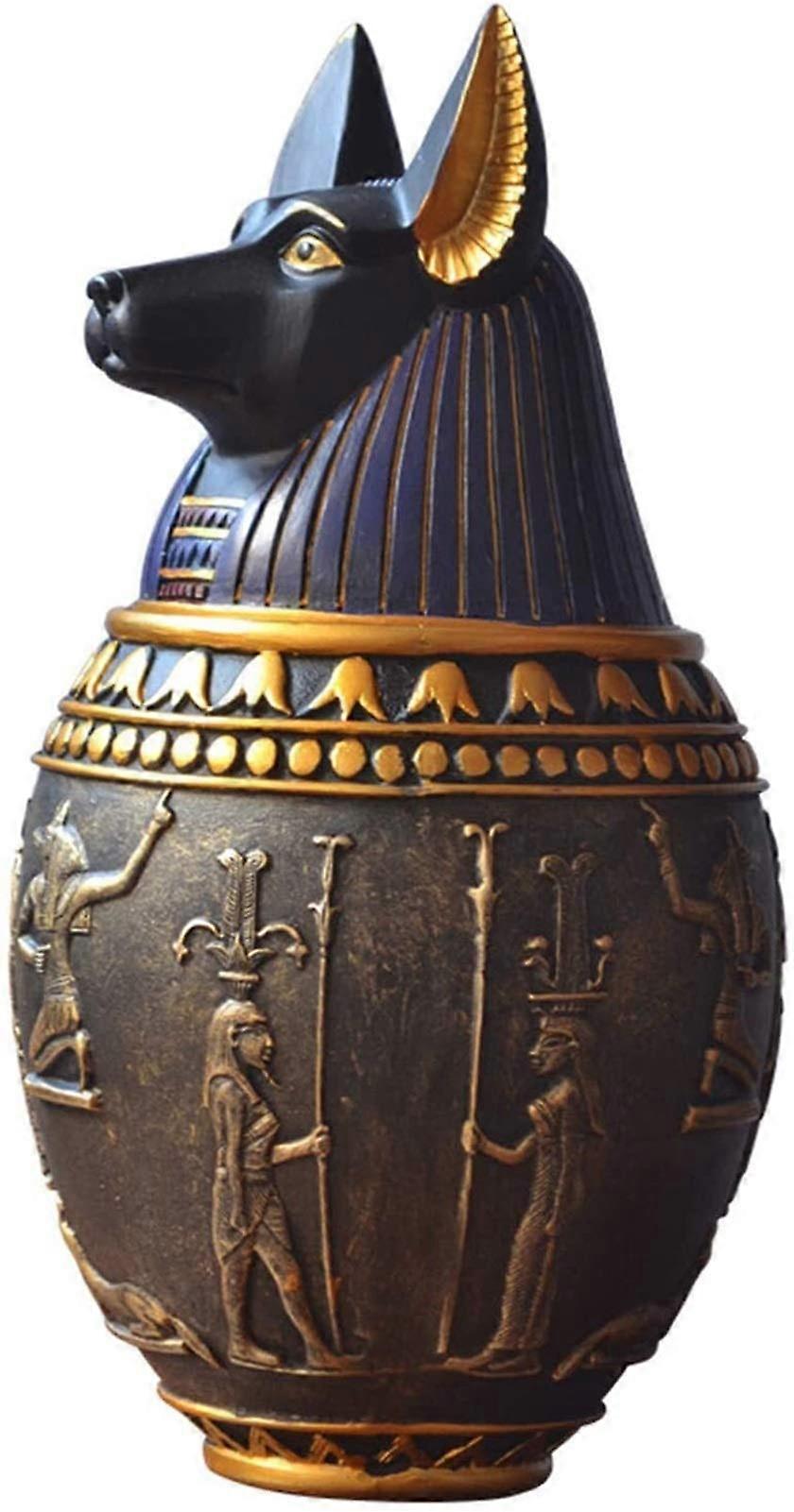 Pet Urn Egyptian Pharaoh Style Large  Medium Dog Unsealing Urn (Size: 13 x 25 cm)