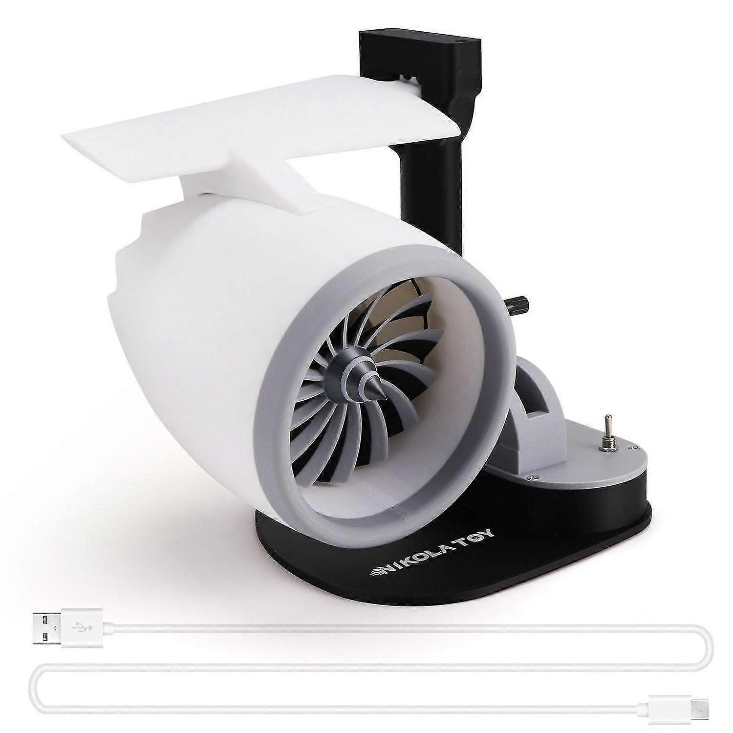 usb jet fan desktop turbofan engine fan with atomization and red light