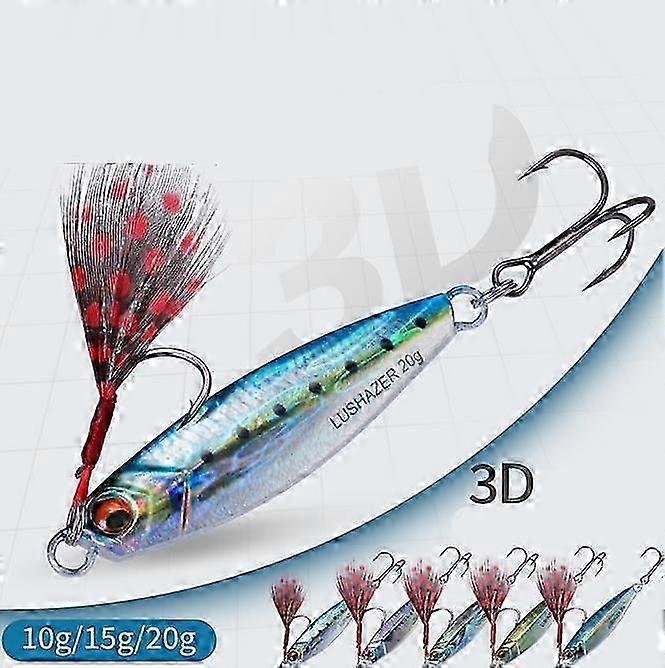 5 * Micro Jigs Schmetterling Metall Angeln Köder 3D Bunte Köder Jig Tun...