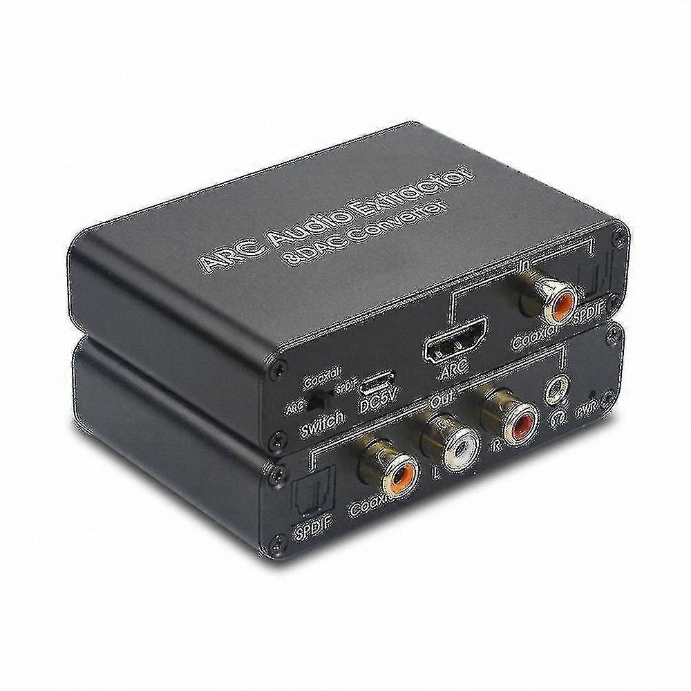 Digital o Converter with 192kHz Support - HDMI ARC to Analog Adapter with Coaxial, RCA, and 3.5mm Outputs