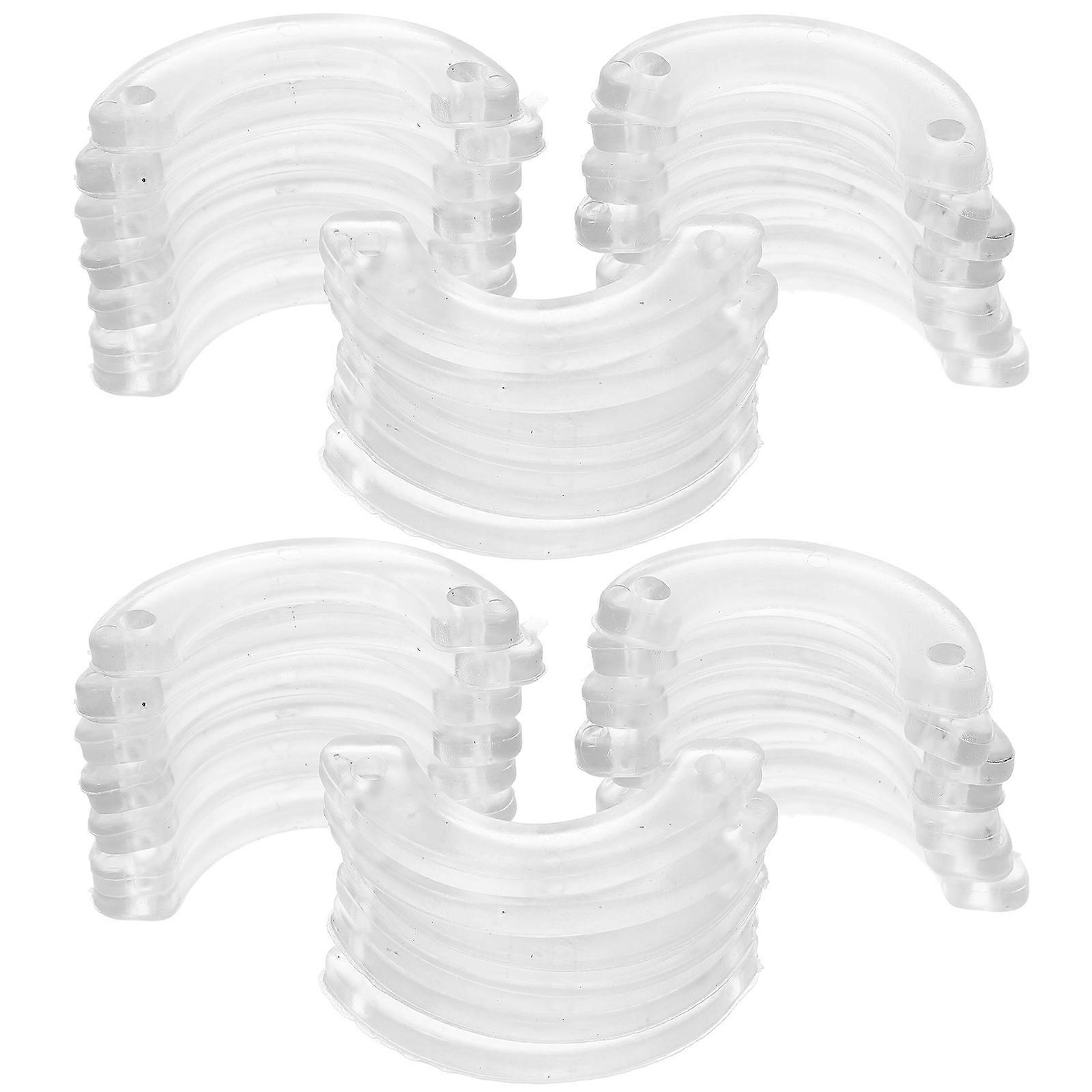 MLINS 20pcs Non Slip Plastic Drawer Stop with Screws Replacement for Furniture Chest Bottom Repair Tool