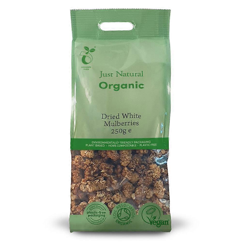 Just Natural Βιολογικά Αποξηραμένα Λευκά Μούρα 250g - 4 Τεμ.