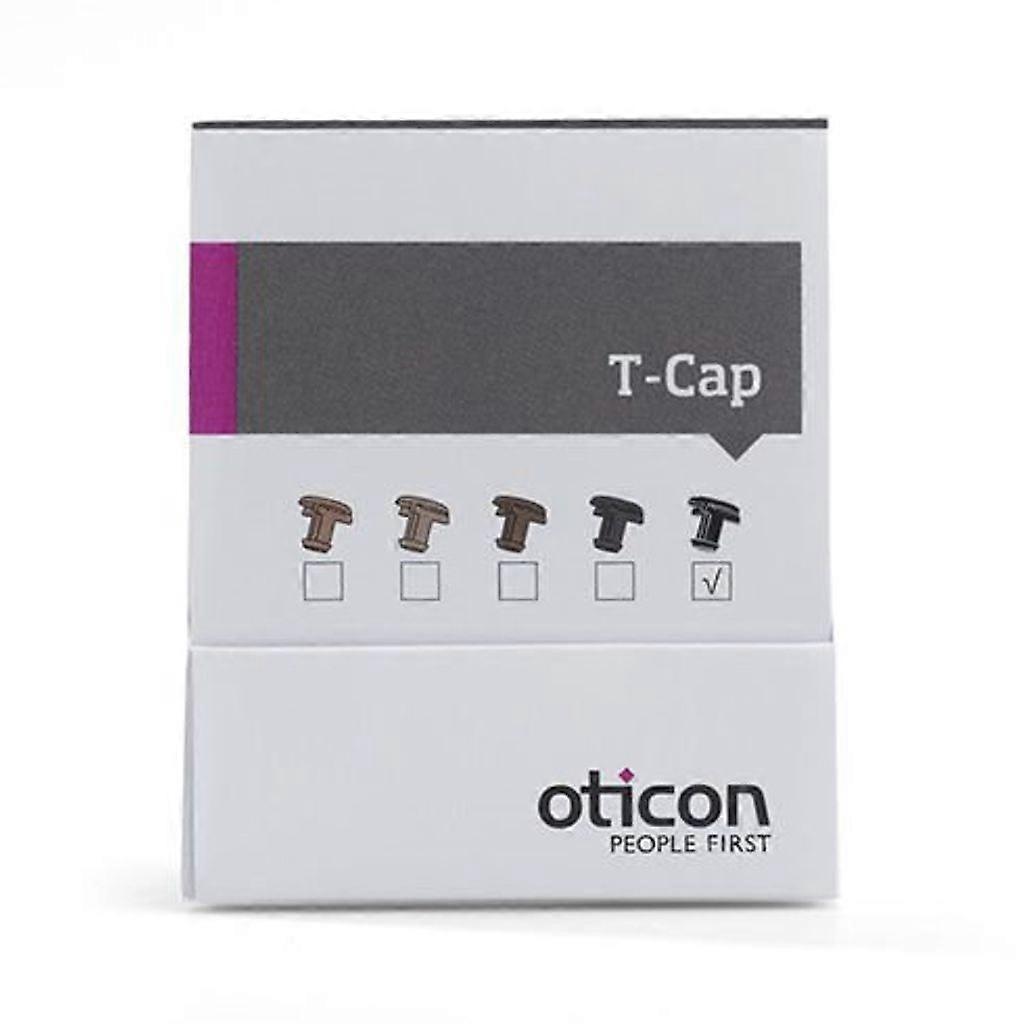 T-Cap Oticon, 8 stuks (microfoonfilter) zwart