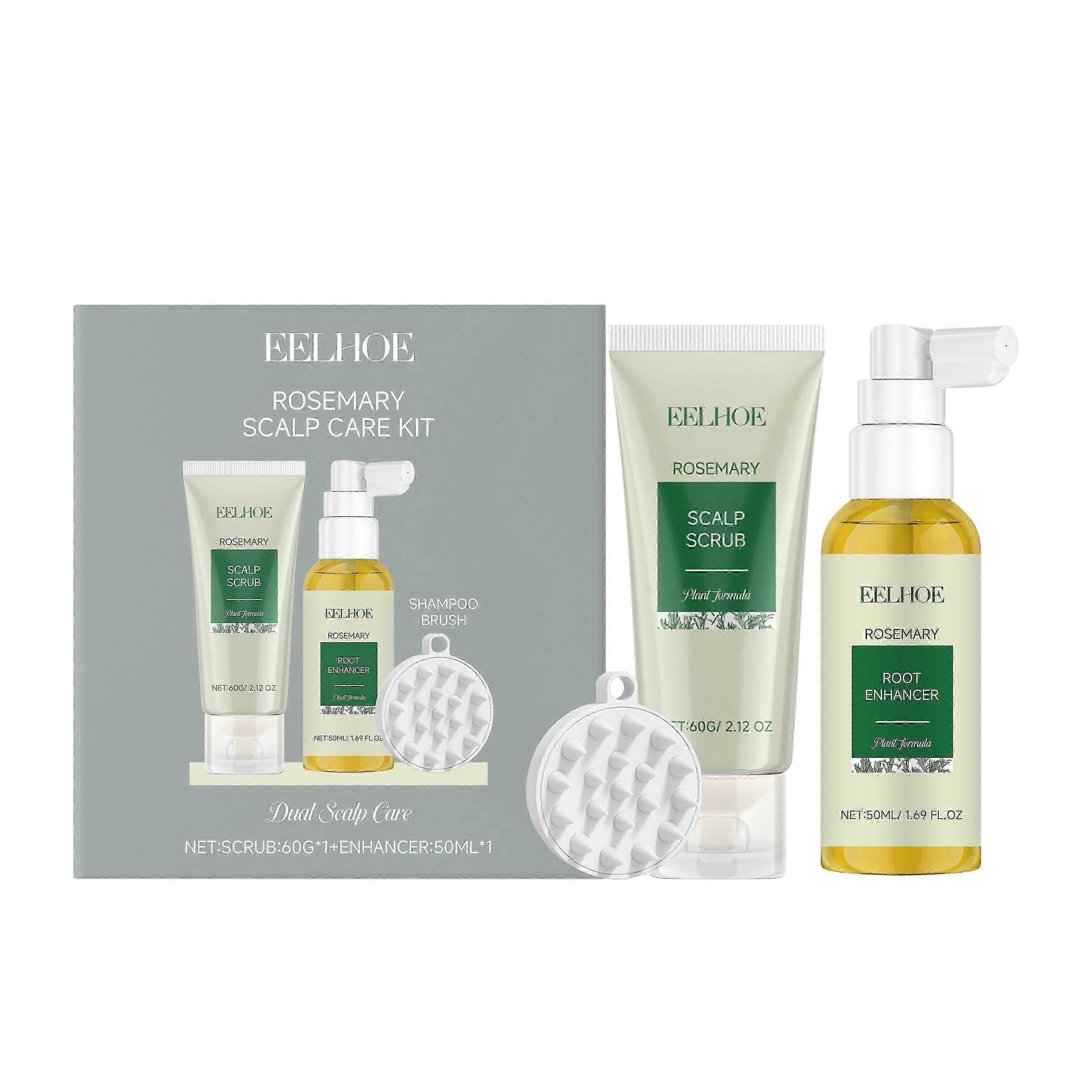 EELHOE Rosemary Scalp Care Set provides gentle care, cleansing, softening, moisturizing, soothing, and nourishing to the scalp