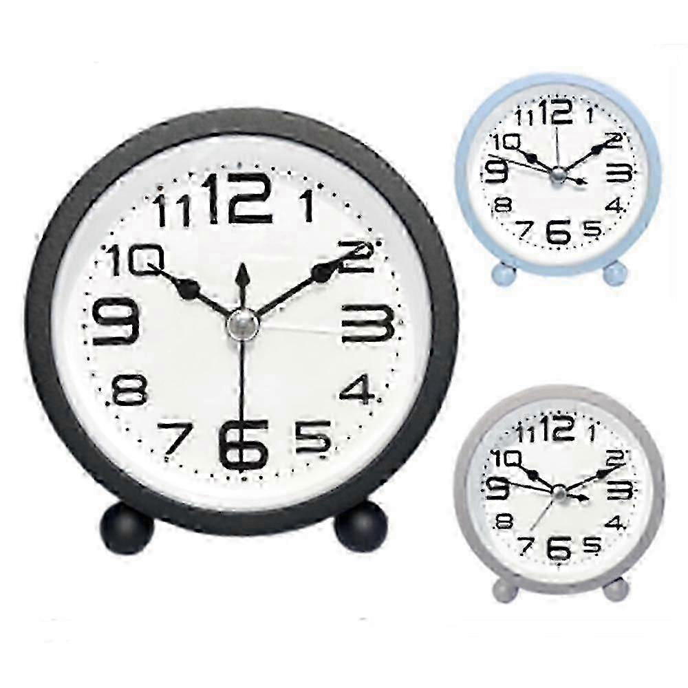Alarm Clocks Bedside Silent Non Ticking Table Clock With Large Display