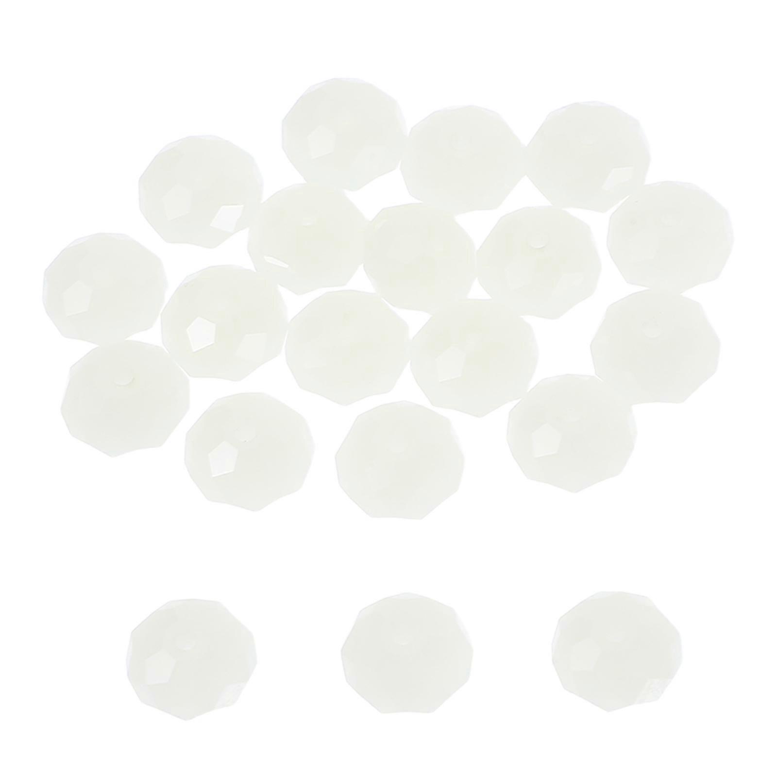 Flat Crystal Beads 20PCS – Durable Craft Beads for DIY Jewelry, Wind Chimes, Suncatchers – Multi Purpose Crystal Beads for Necklaces and Bracelets