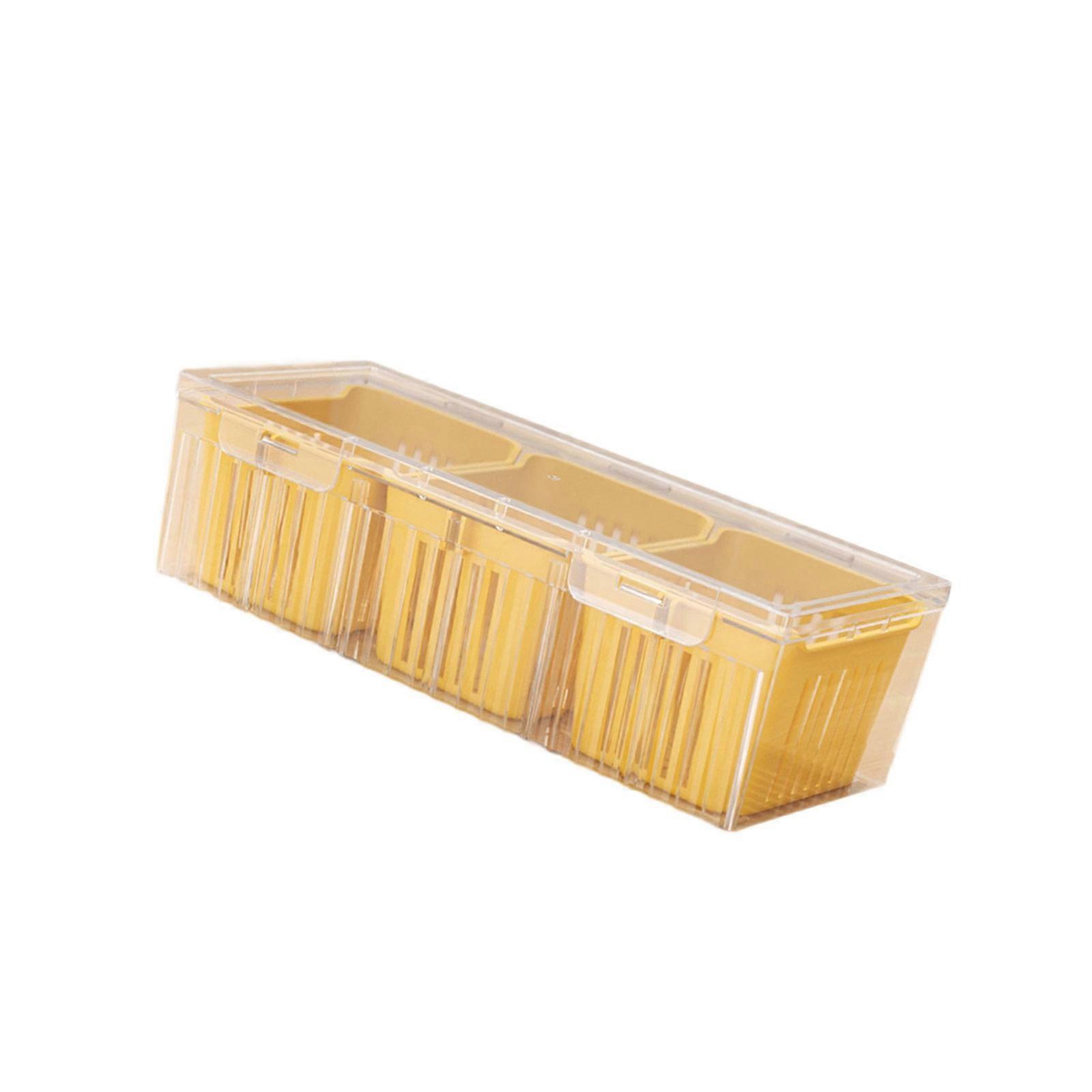 Space Saving Refrigerator Organizers  Design Drainage Base Herb Container Cooking Prep Essential  Yellow