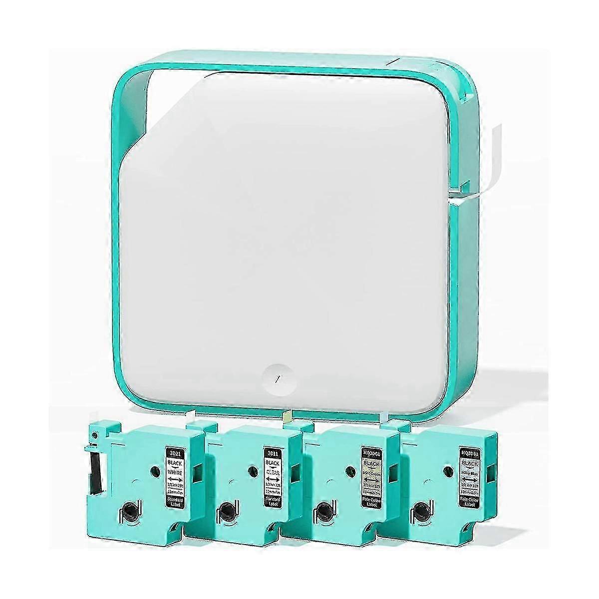 Label Makers, Bluetooth Label Maker D1600,Label Maker with 4 Colors Tape, Office School,Rechargeabl