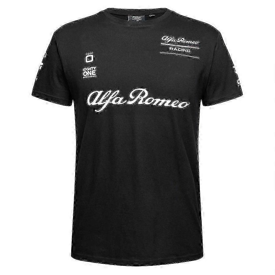 アルファロメオチーム-f1Tシャツサマーメンズとウィメンズレーシングスーツエクストリームコンペティション通気性プラスサイズTシャツ