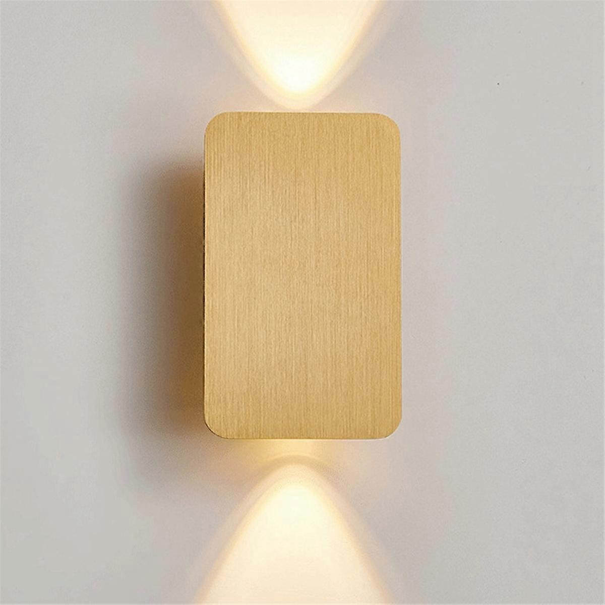 Modern Simple Brushed Aluminum LED Indoor Wall Lamp D
