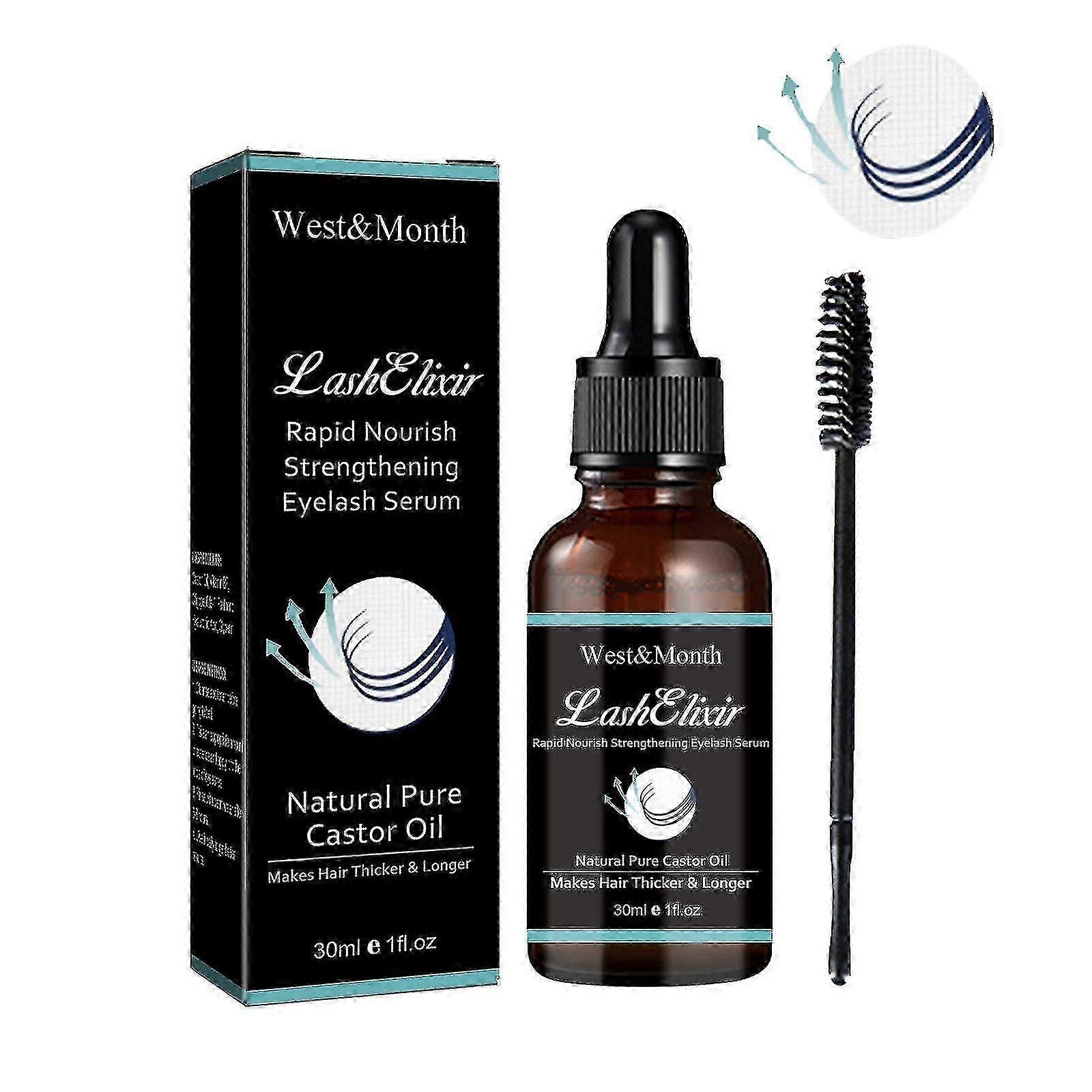 Castor Oil Lashelixir Rapid Growth Strengthening Eyelash Serum