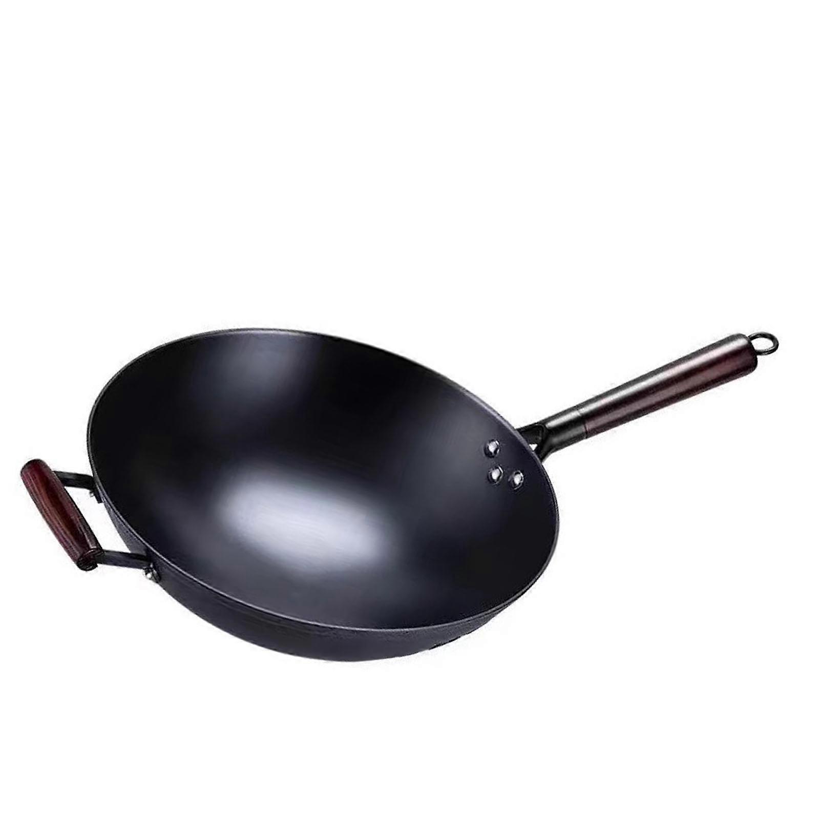 Cast Iron Frying Pan 32cm / 12.6in Even Heating Cookware