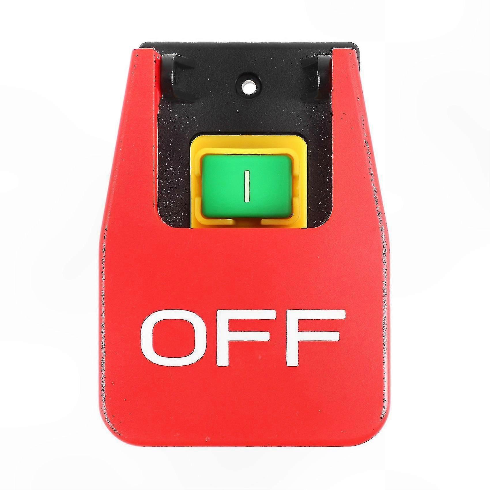 Emergency Stop Push Button Switch with Red Cover, 16A, Off/Undervoltage Protection, Electromagnetic Function