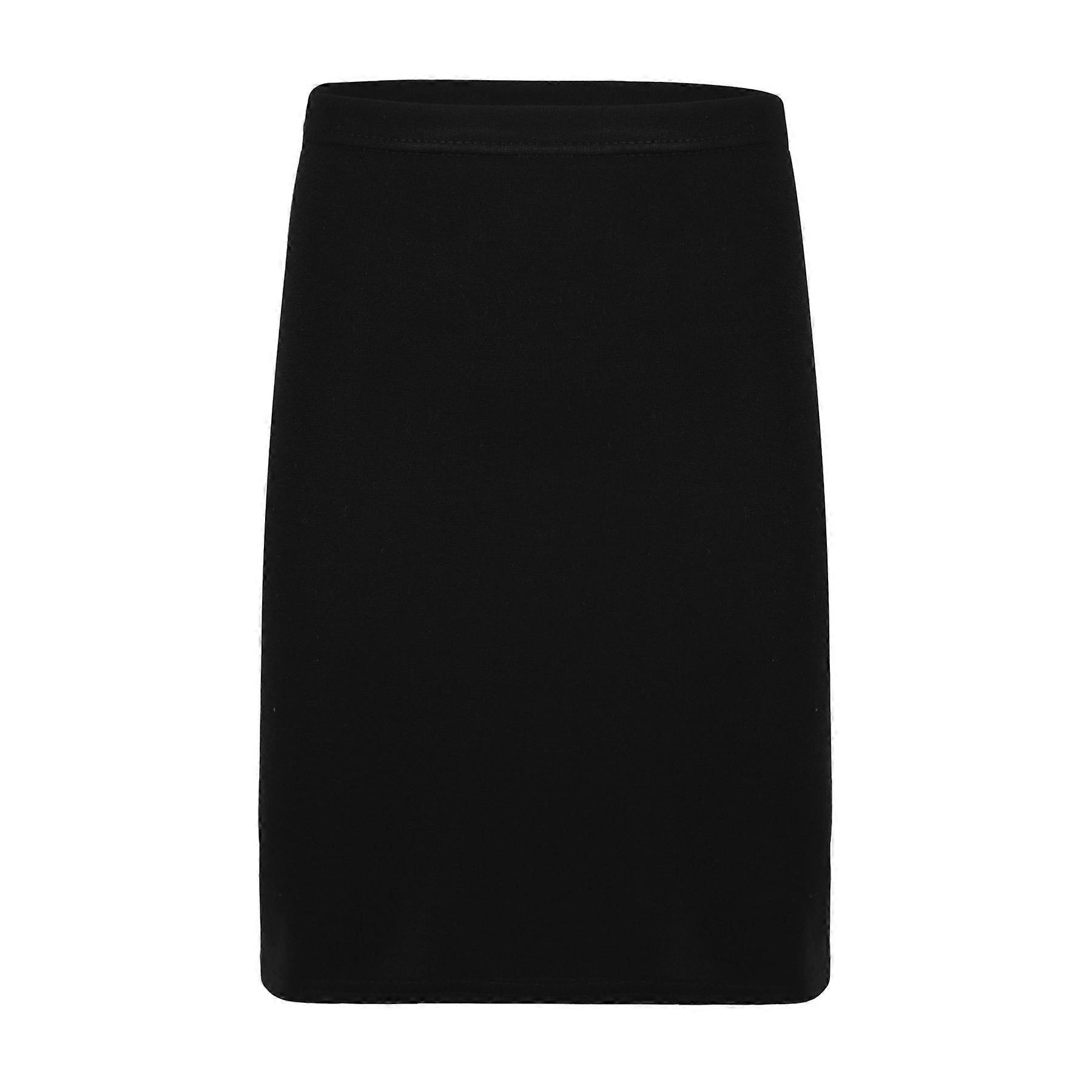 Kids Girls School Skirts Plain Pencil Skirt Elasticated Waist Uniform Skirt 7-13