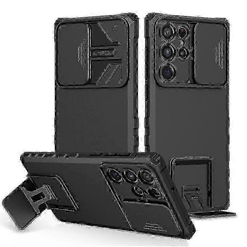 Armor Case Compatible With Samsung Galaxy S23 Ultra, Heavy Duty Protective Case With Slide Camera Co