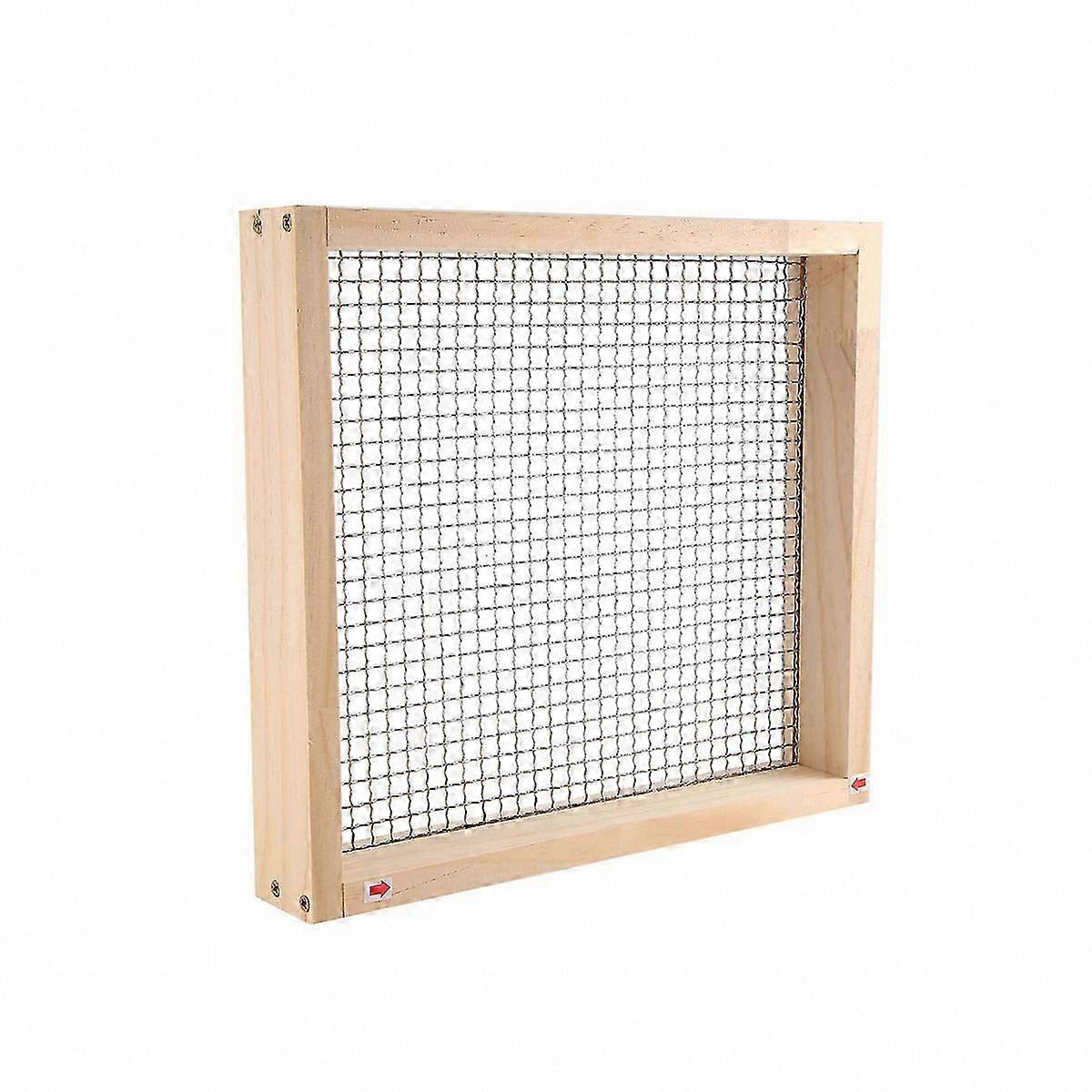 Garden Soil Sifter for Composting and Planting, Wooden Mesh Sieve for Sand and Dirt Separation