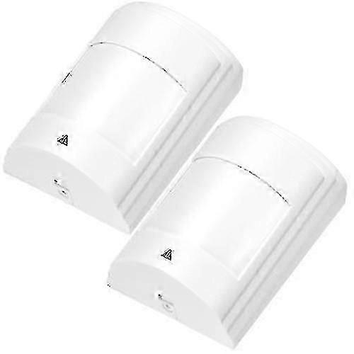 2pcs Wired Pir Motion Sensor Wide Angle Passive Infrared Detector For Home Burglar Security Alarm - KM