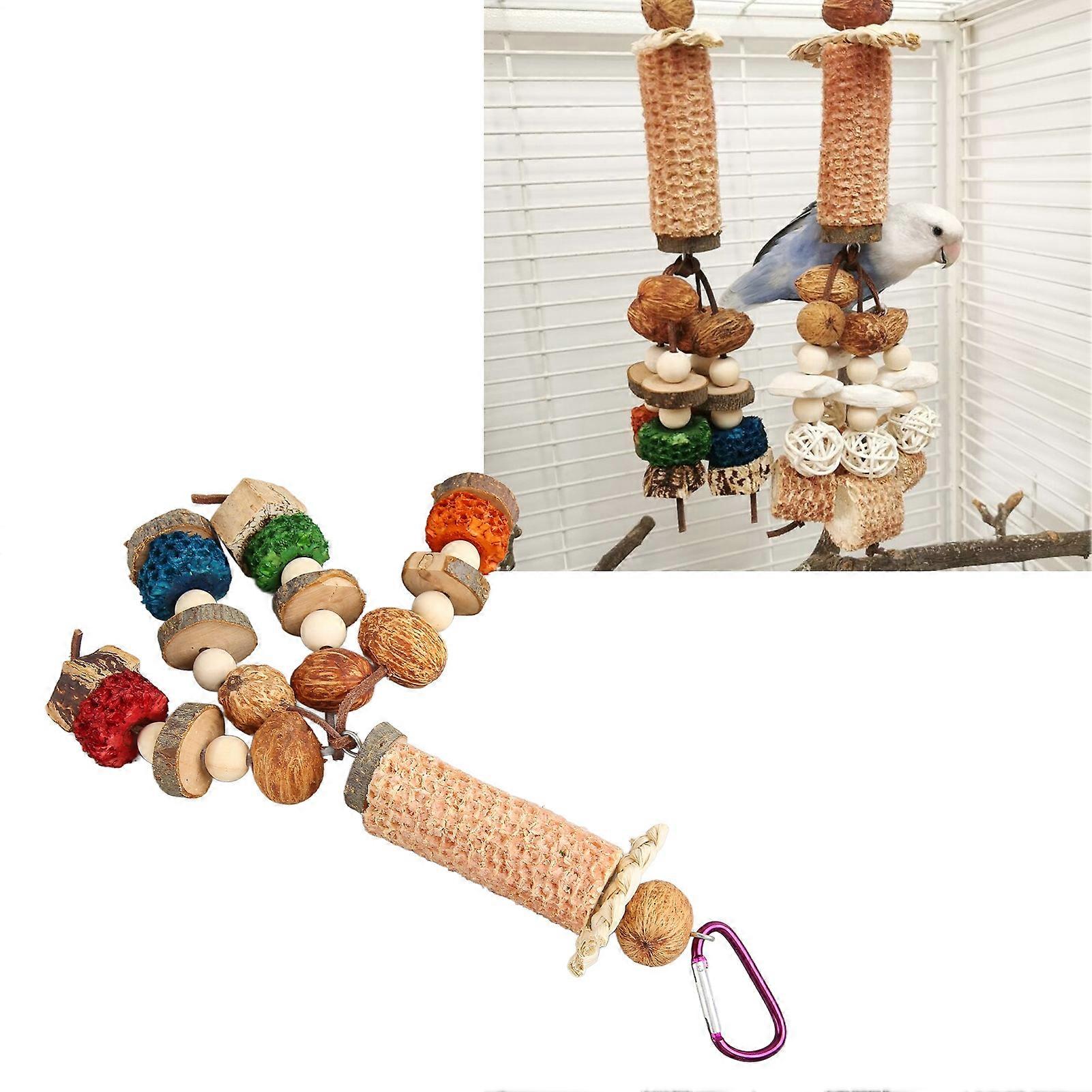 Parrot Corn Cob Chew Toy with Cuttlefish Bone for Budgerigar