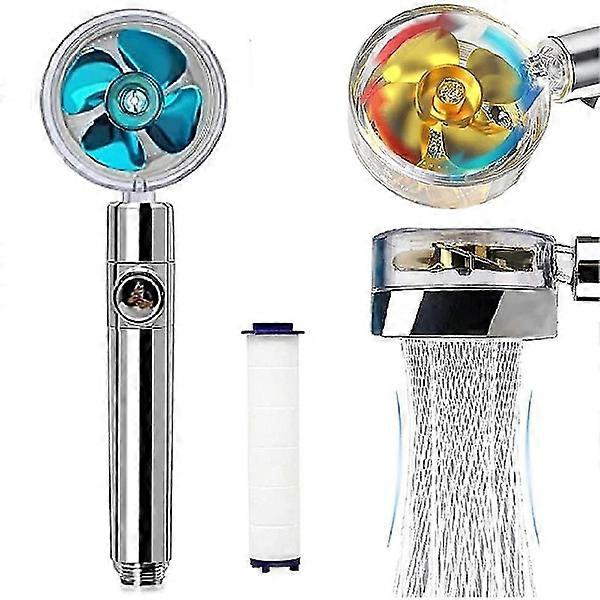 Hand Shower, Water Saving Anti-Limescale Shower Head, High Pressure Shower Head Three Levels Filter Filter System with Replaceable PP