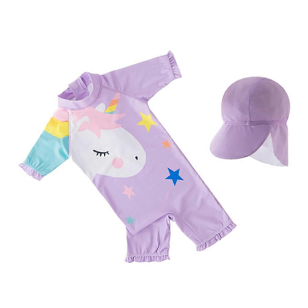 Children Swimsuits One-Piece Swimwear for Swimming Unicorn Design