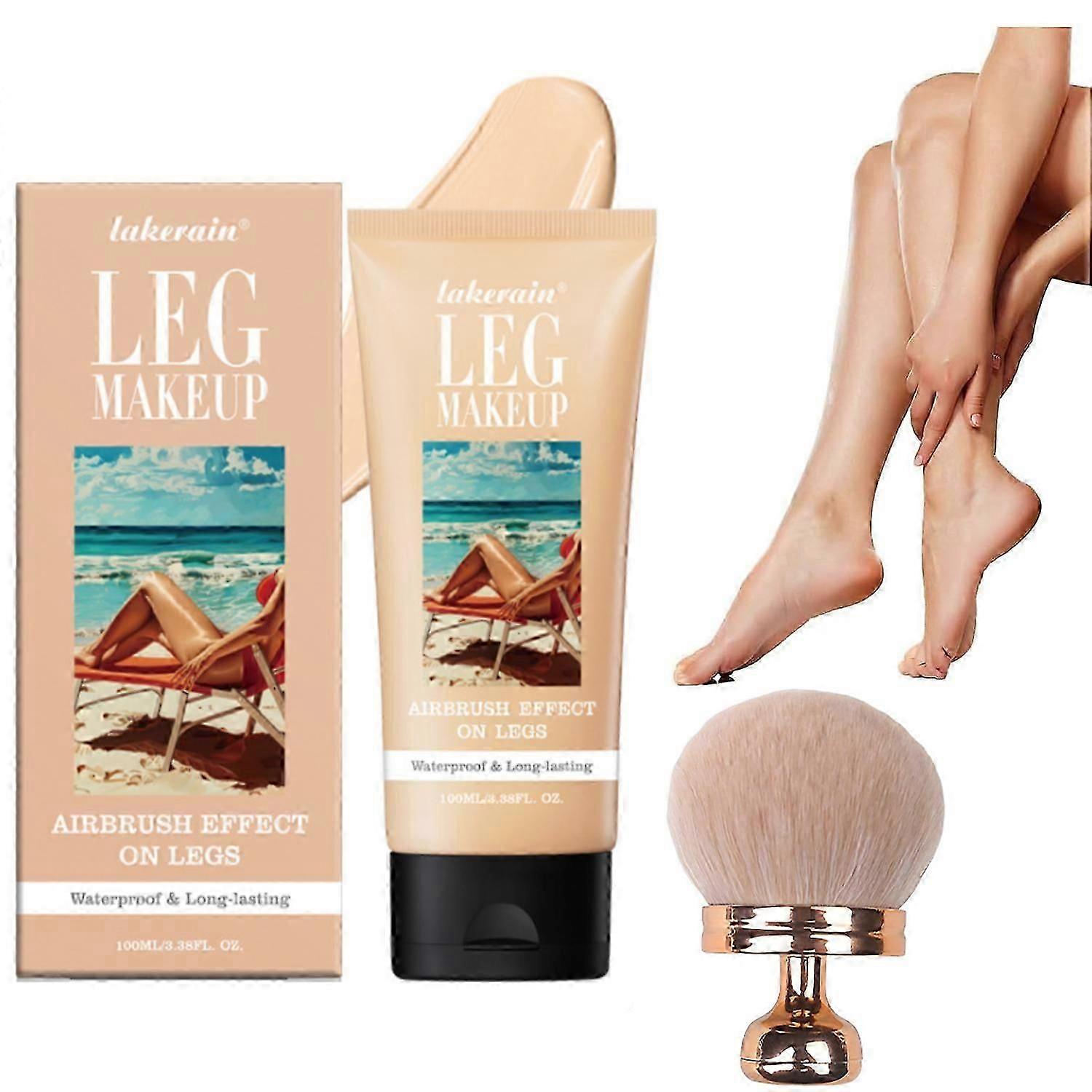 Bacak Makyajı Suya Dayanıklı, Transfer Olmayan, Vücut Kapatıcı, Tam Kapatıcı, Bacak Makyajı Krem Fondöten, Vücut ve Bacak Kapatıcı Makyajı