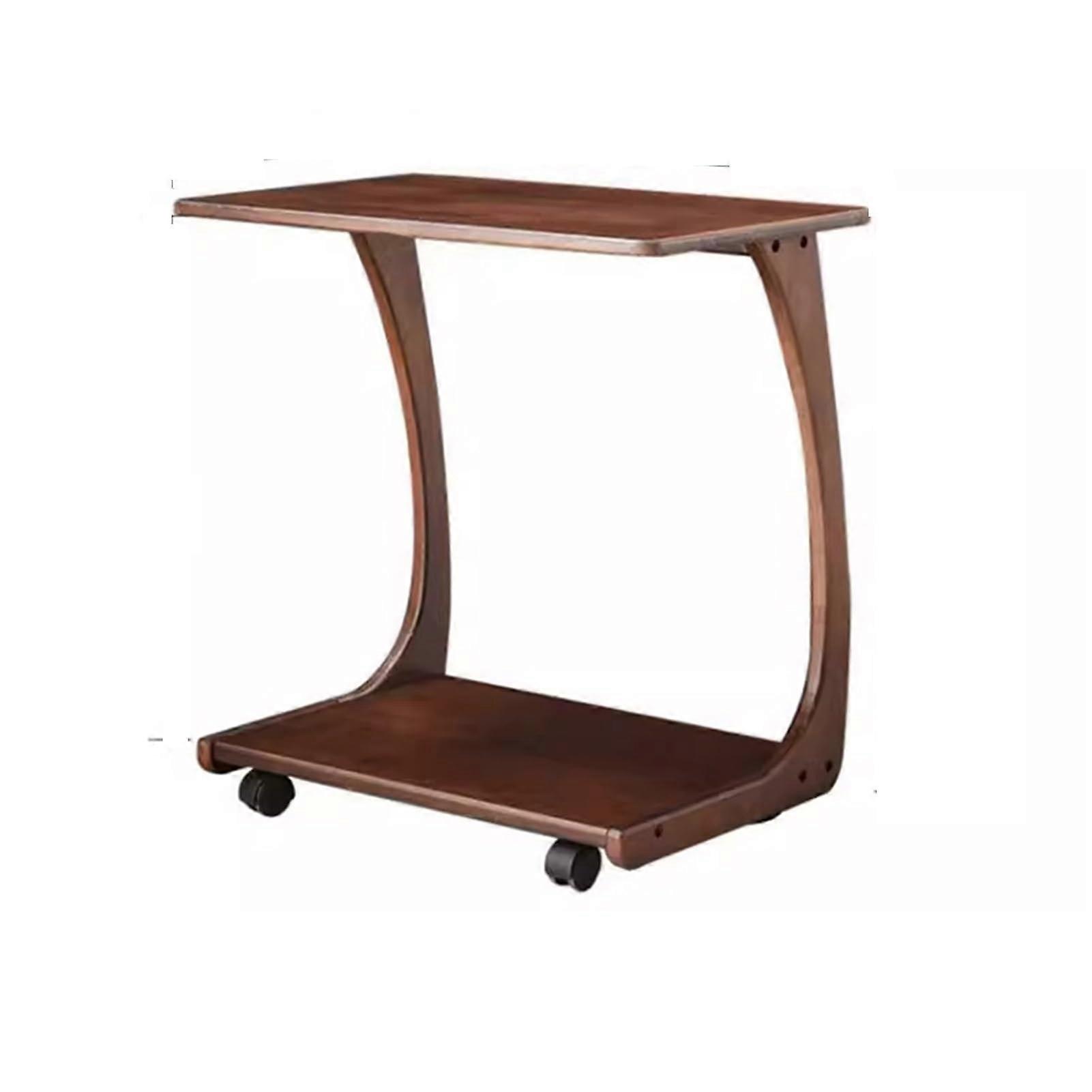 Boardroom Table 360-Degree Rotating Side Tables Waterproof Portable Reading Table Movable Square Sofa Side Cabinet 60 Cm