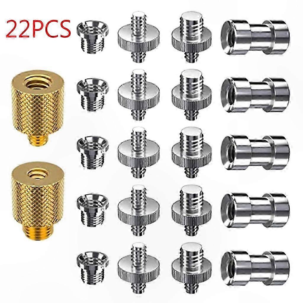 1/4" to 3/8" Male Metal Threaded Adapter for Tripod Screw Connection