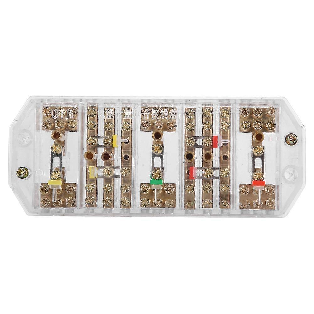 QFJ6/PJ2L Three Phase Wires Household Meter Terminal Row Electrical Enclosure Junction Box