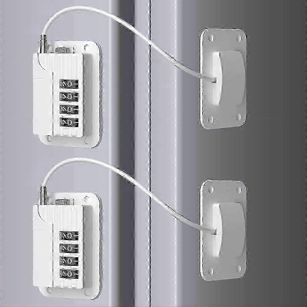 2025 Refrigerator Lock Combination Fridge Locks 2 Pack Adhesive Rv Refrigerator Locks