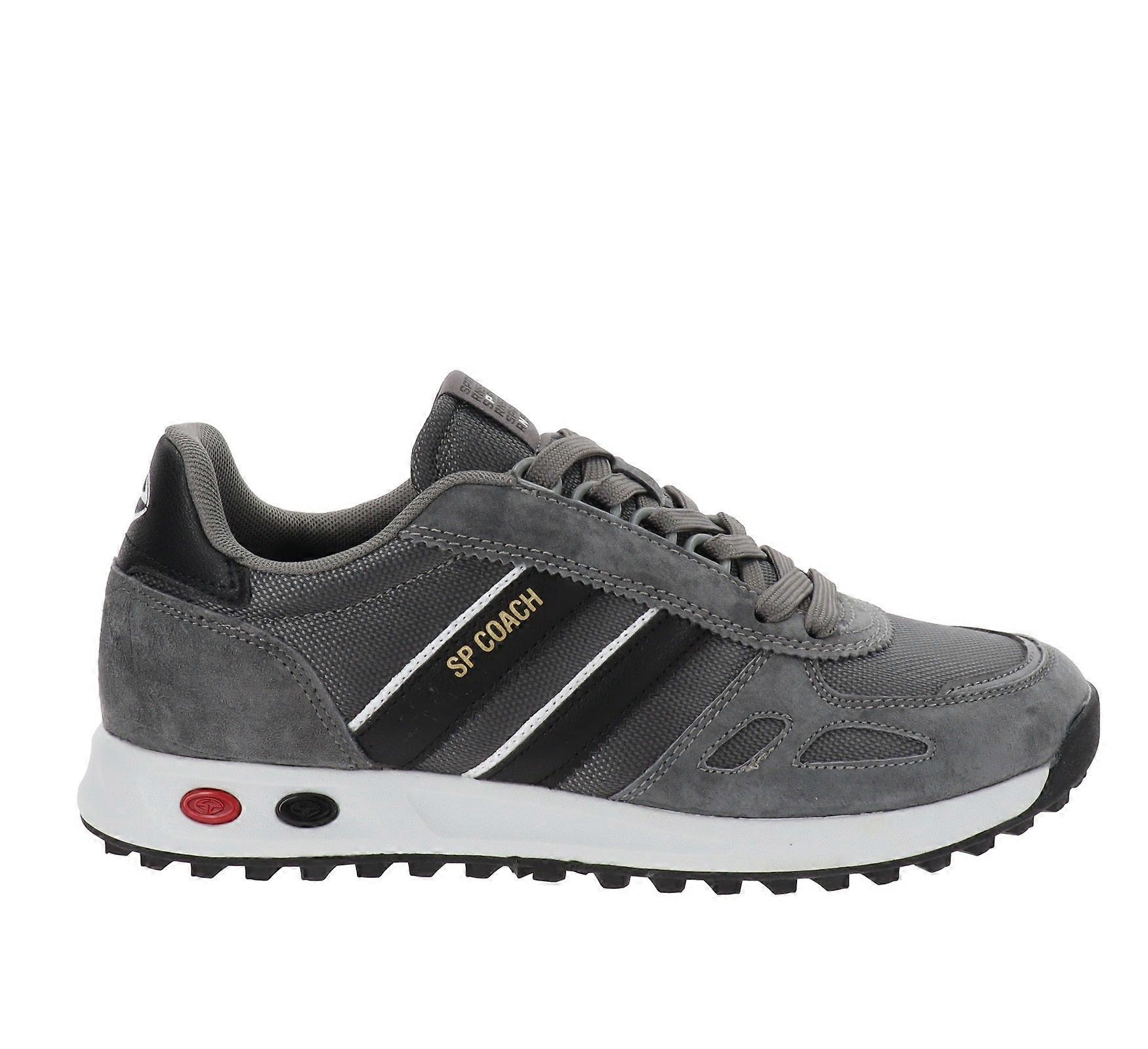 Sapatos Masculinos Solo Soprani Tênis em Couro e Tecido com Cadarços SPM527R48
