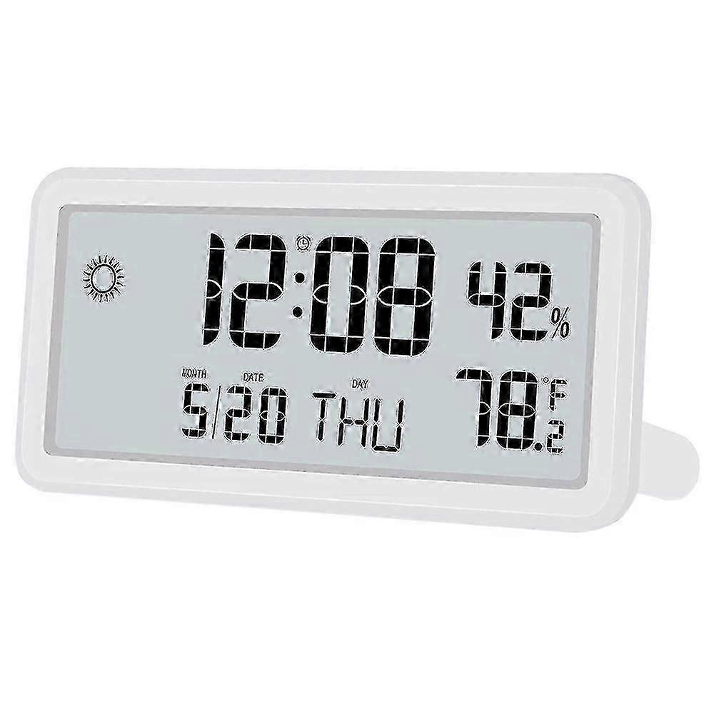 Despertador para quarto, relógios de parede digitais, com data,semana, temperatura e umidade internas, bateria