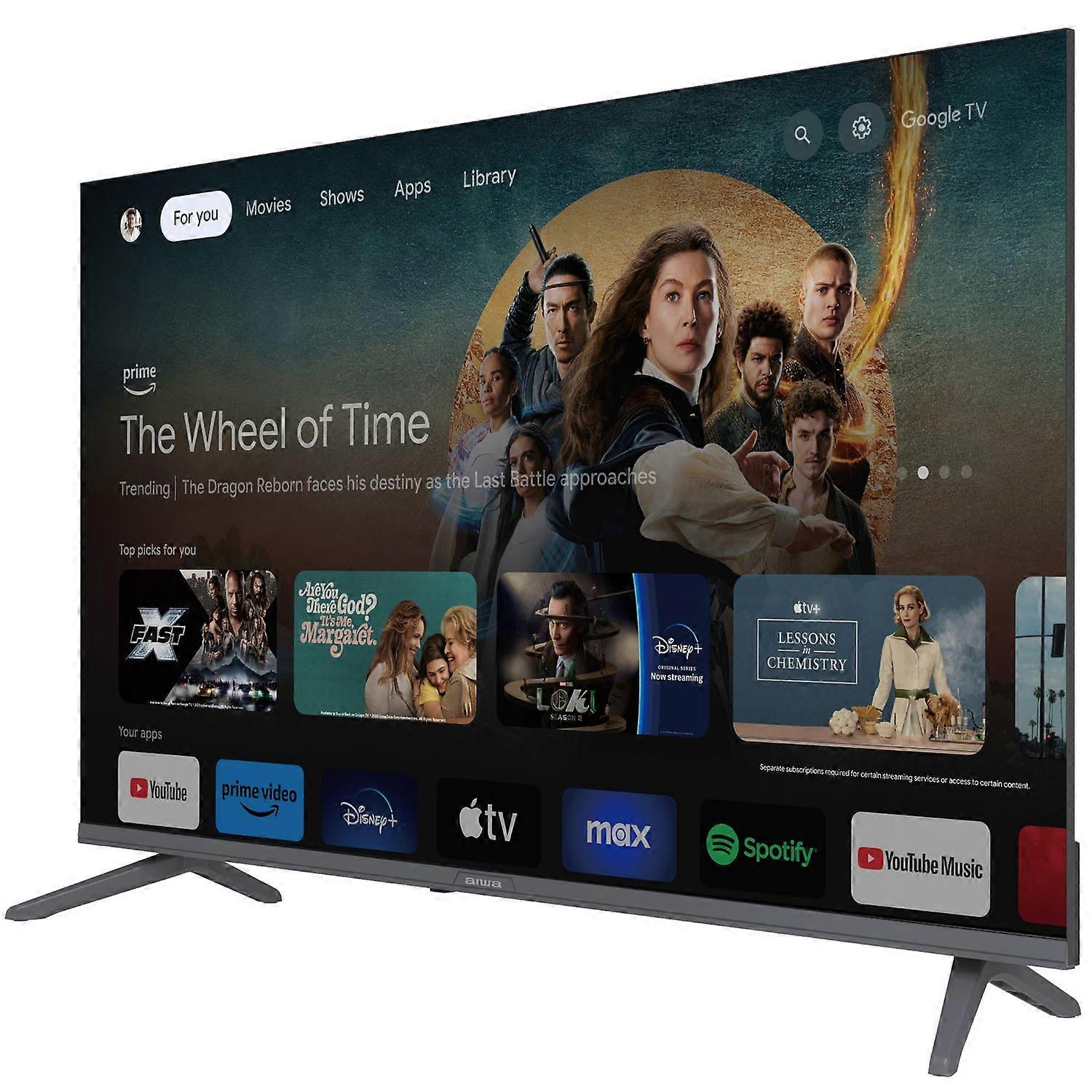 43" Full HD Google TV with Wi-Fi and HDMI inputs