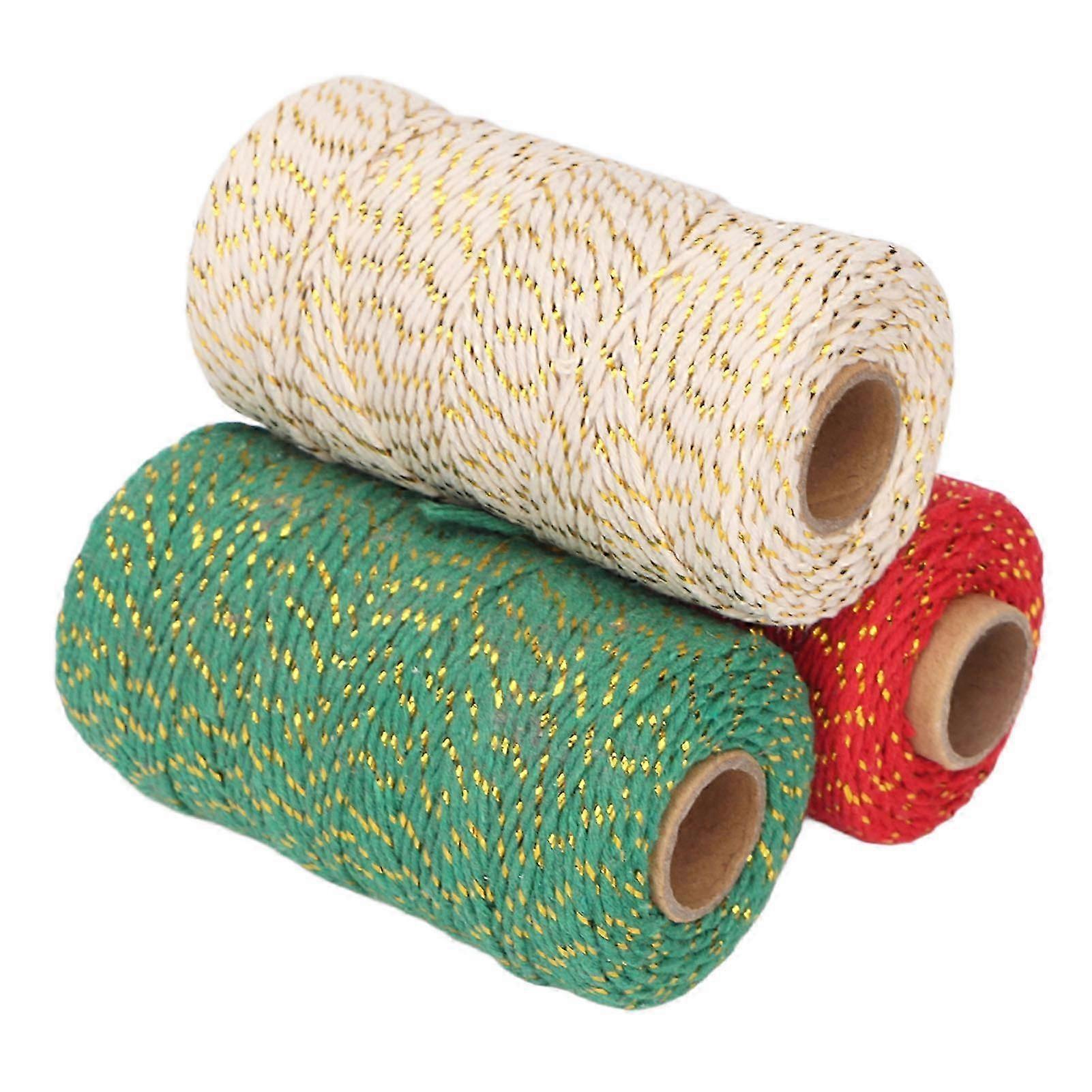 Versatile Twine For Diy Craft, Multi-Purpose Craft Cord Cuttable Lightweight And Tear Resistant, Easy To Use 328Ft Beige Gold 2Mm Diameter String 2025