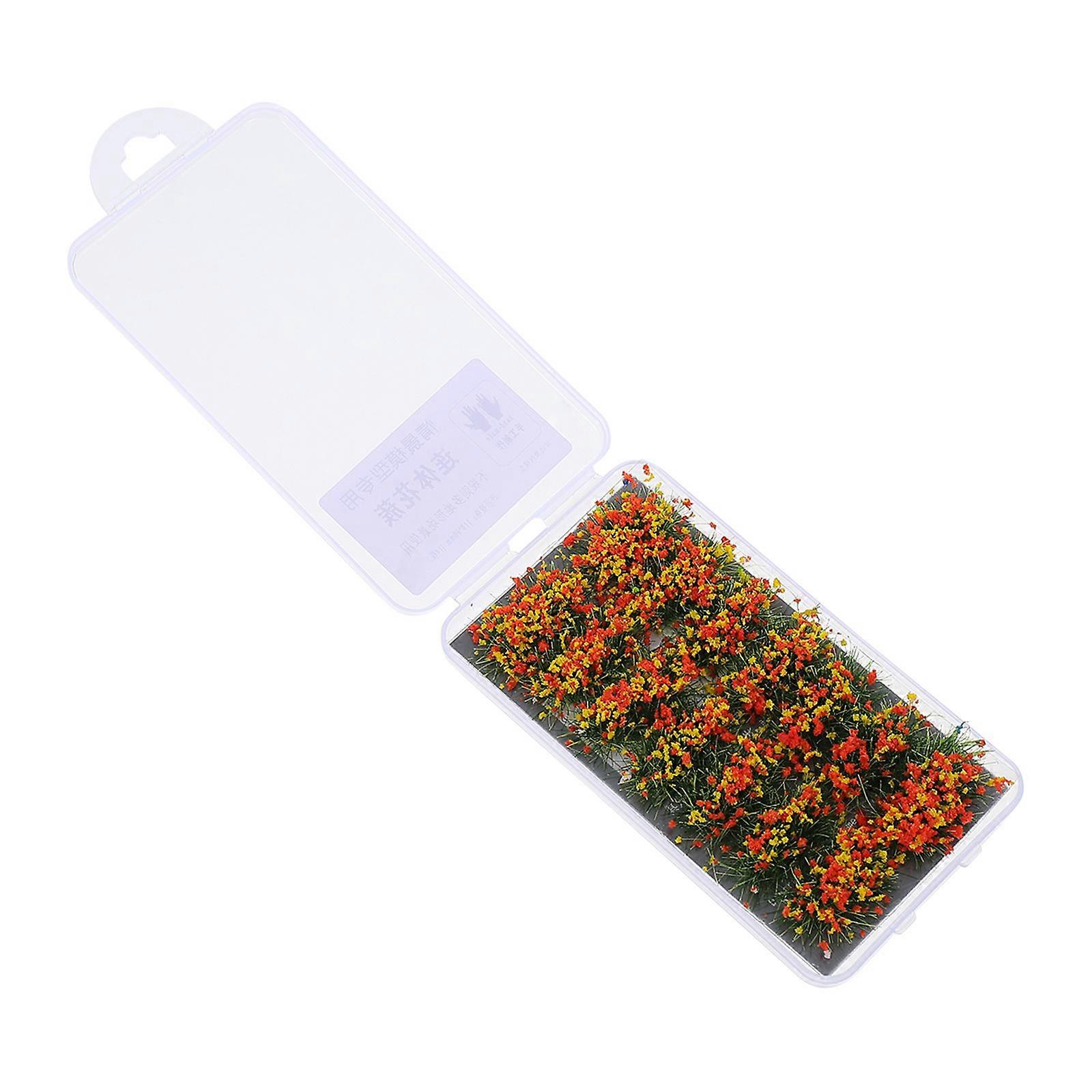 Static Flower Cluster Resin Decorative Micro Landscape Flower Adornment for 2 Boxes