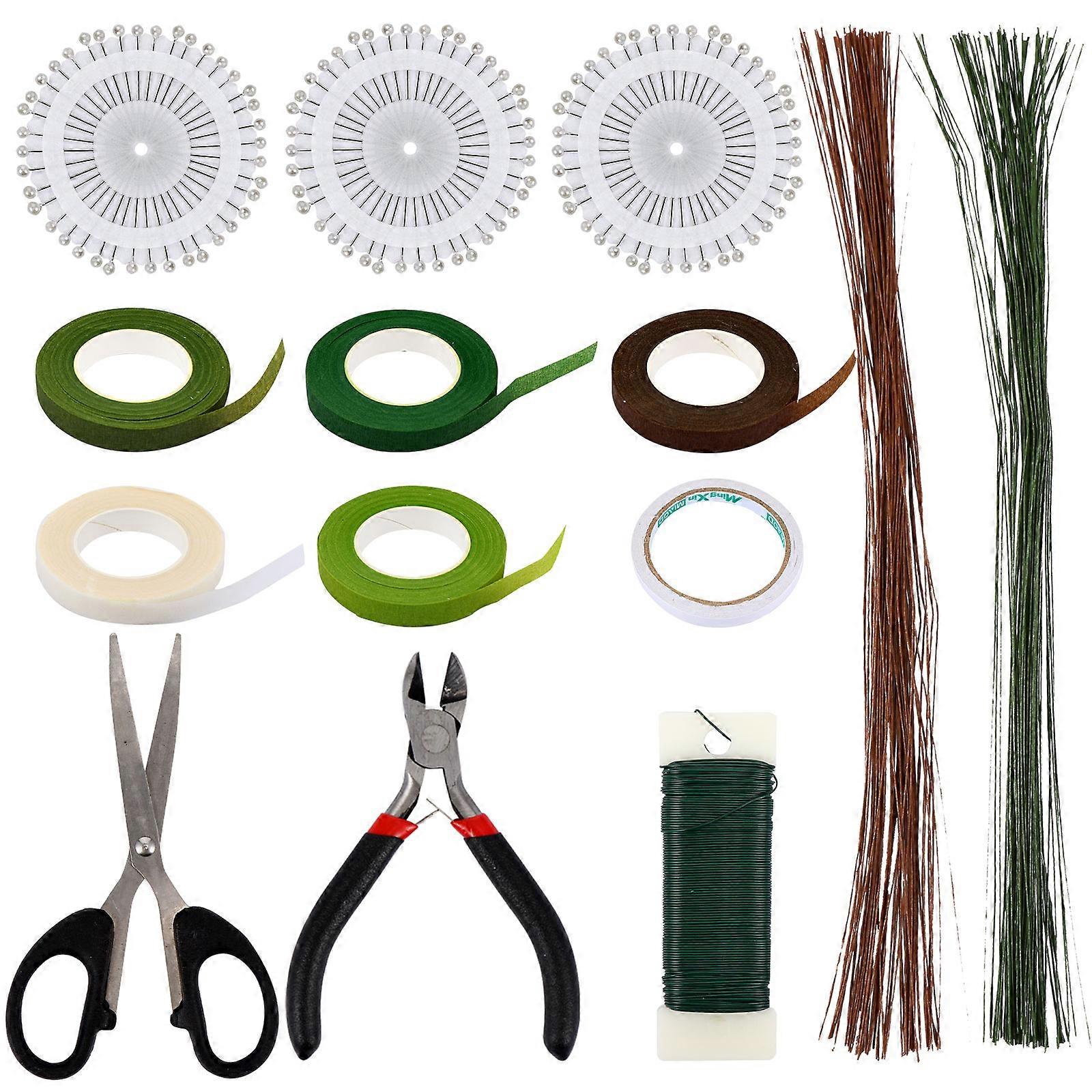 Floral DIY Making Tool Tape Iron Wire Kit for Flower Crafts 1Set