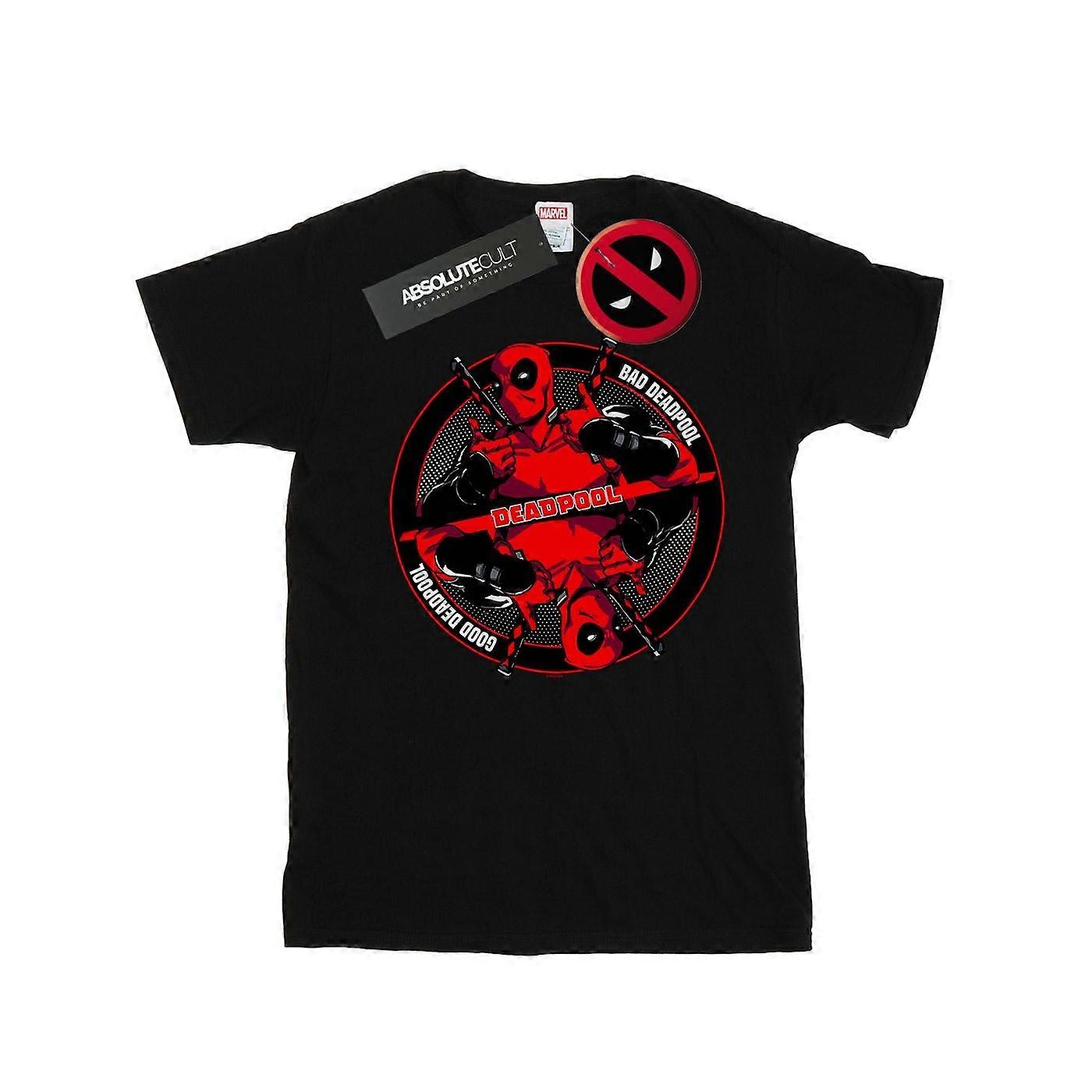 Camiseta de algodón Deadpool Good Bad para mujer de Marvel