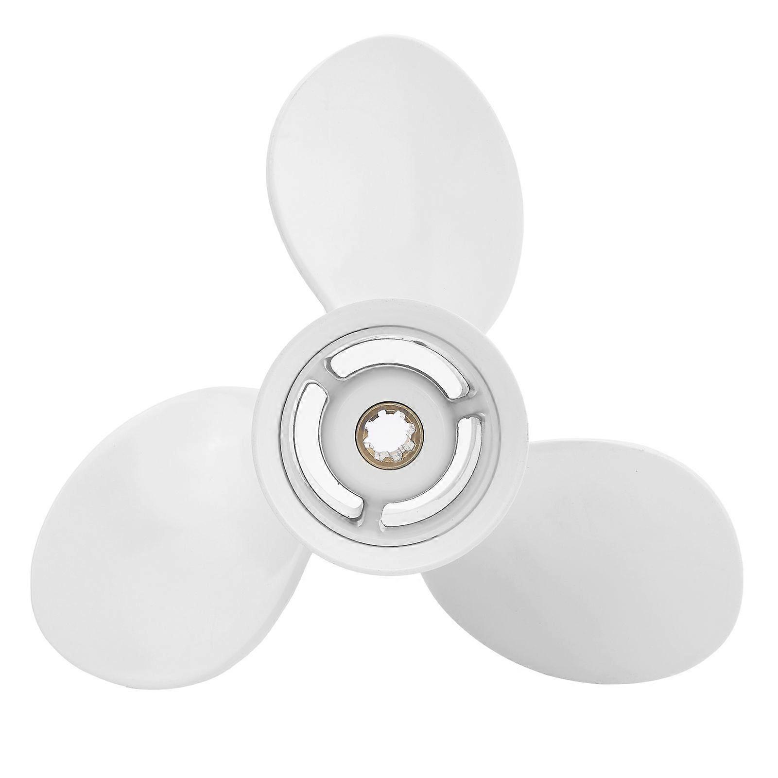 91/4x10in Outboard Propeller 3 Blades 8 Tooth 63V4595200 Fit for Yamaha 9.9/15hp Outboard