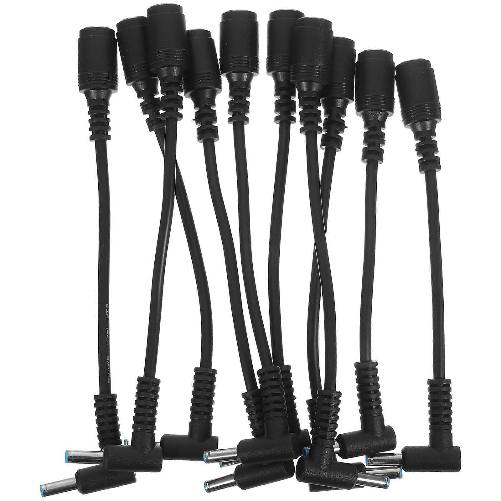 Power Adapter Cable for Laptop Conversion Line Female to Male 10Pcs Set