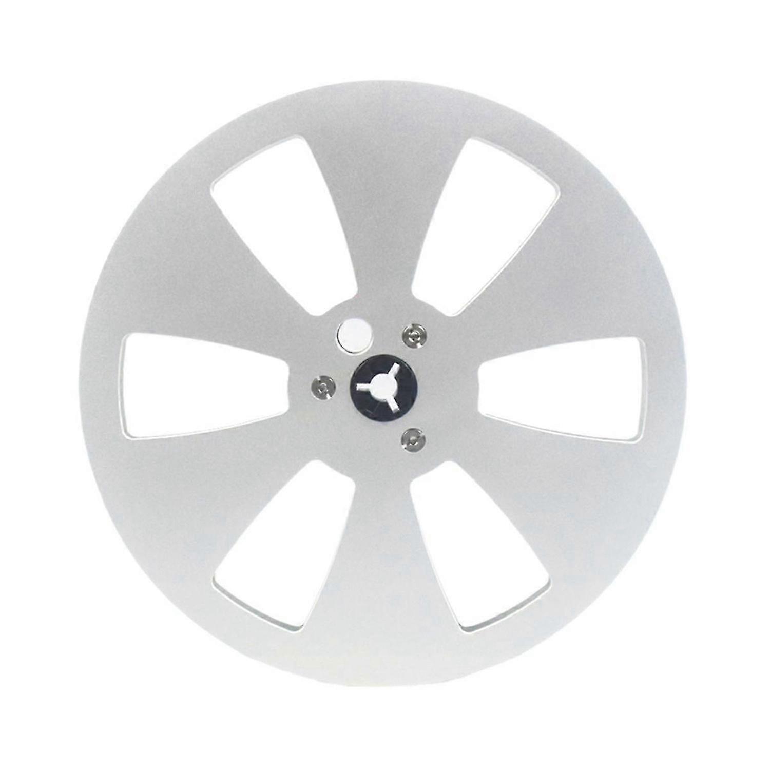7 Inch 6 Hole 1/4 Empty Take Up Reel to Reel Small Hub Empty Tape Reels Opening Machine Tray Metal T