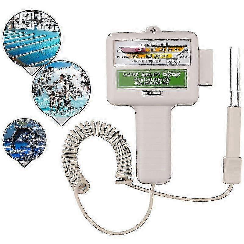 Electronic Chlorine and pH tester for swimming pools - Water quality meter