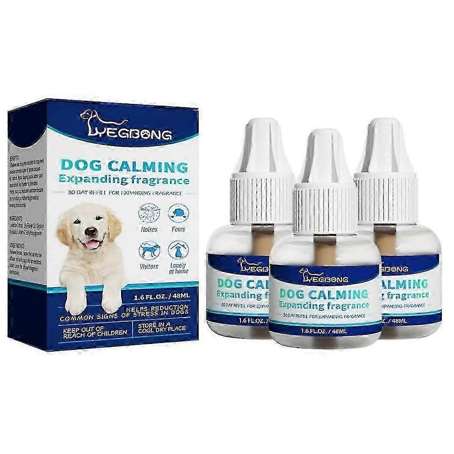 1-3x Dog Calming Pheromone Diffuser Refill Relieve Anxiety Stress Barking Chewing