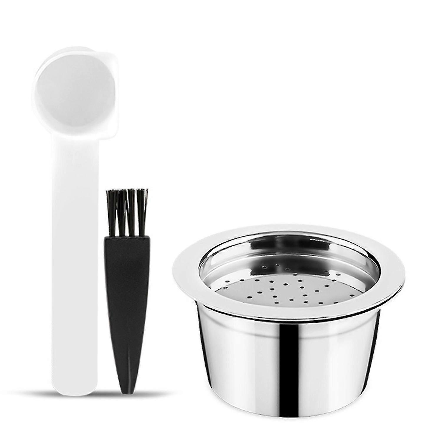 Durable coffee capsules for K-FEE with brush and spoon