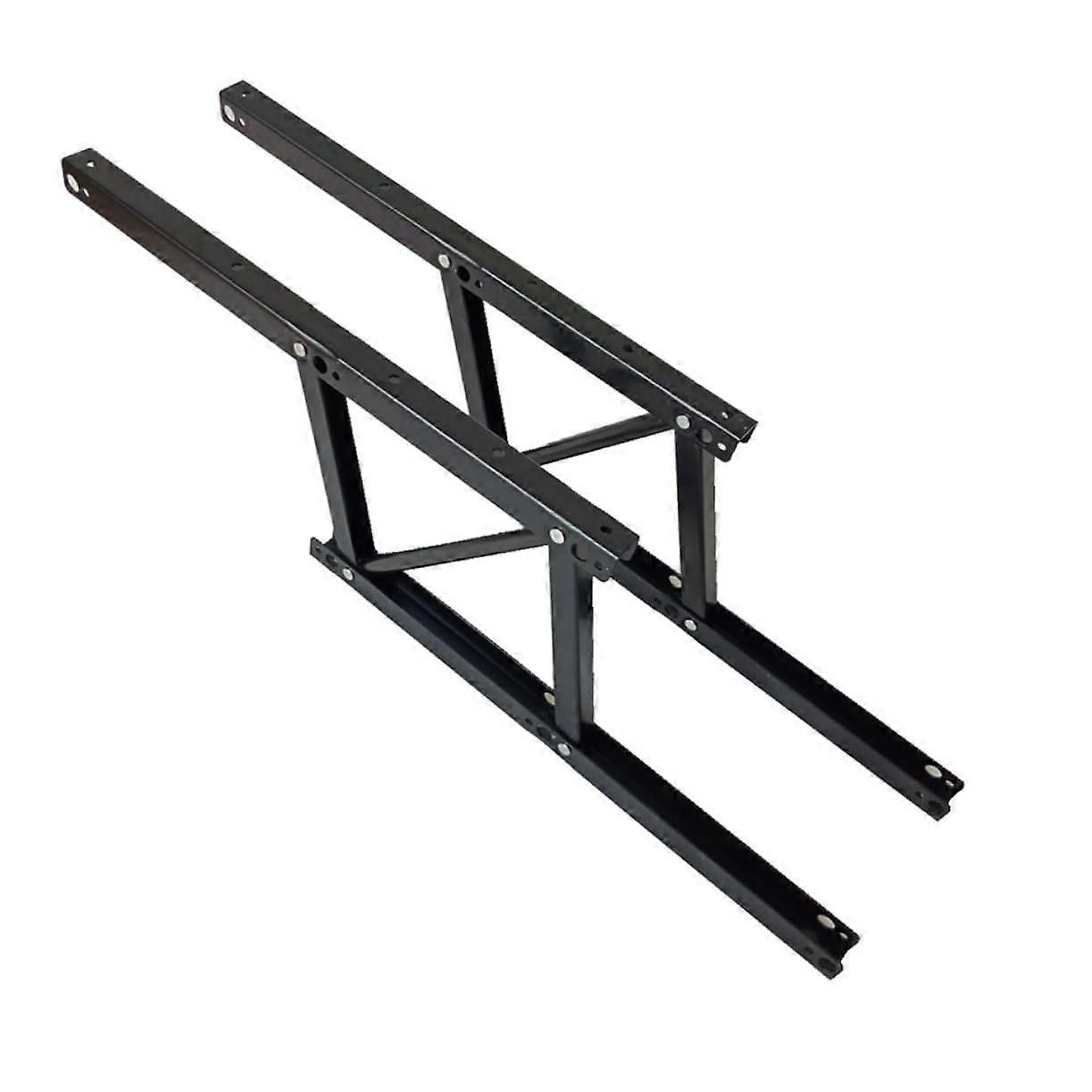 Black Coffee Table Lifting Frame Folding Dining Table Spring Lift Frames Height Adjustable Metal Frame Modern Style
