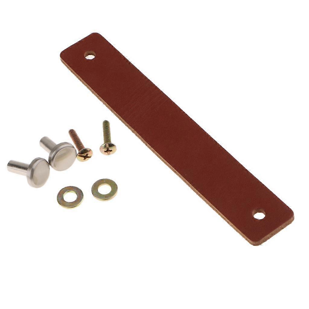 7pcs Wardrobe With Handmade Leather Drawer Pulls For Modern Touch Pulls Handle Cabinet Knobs Drawer