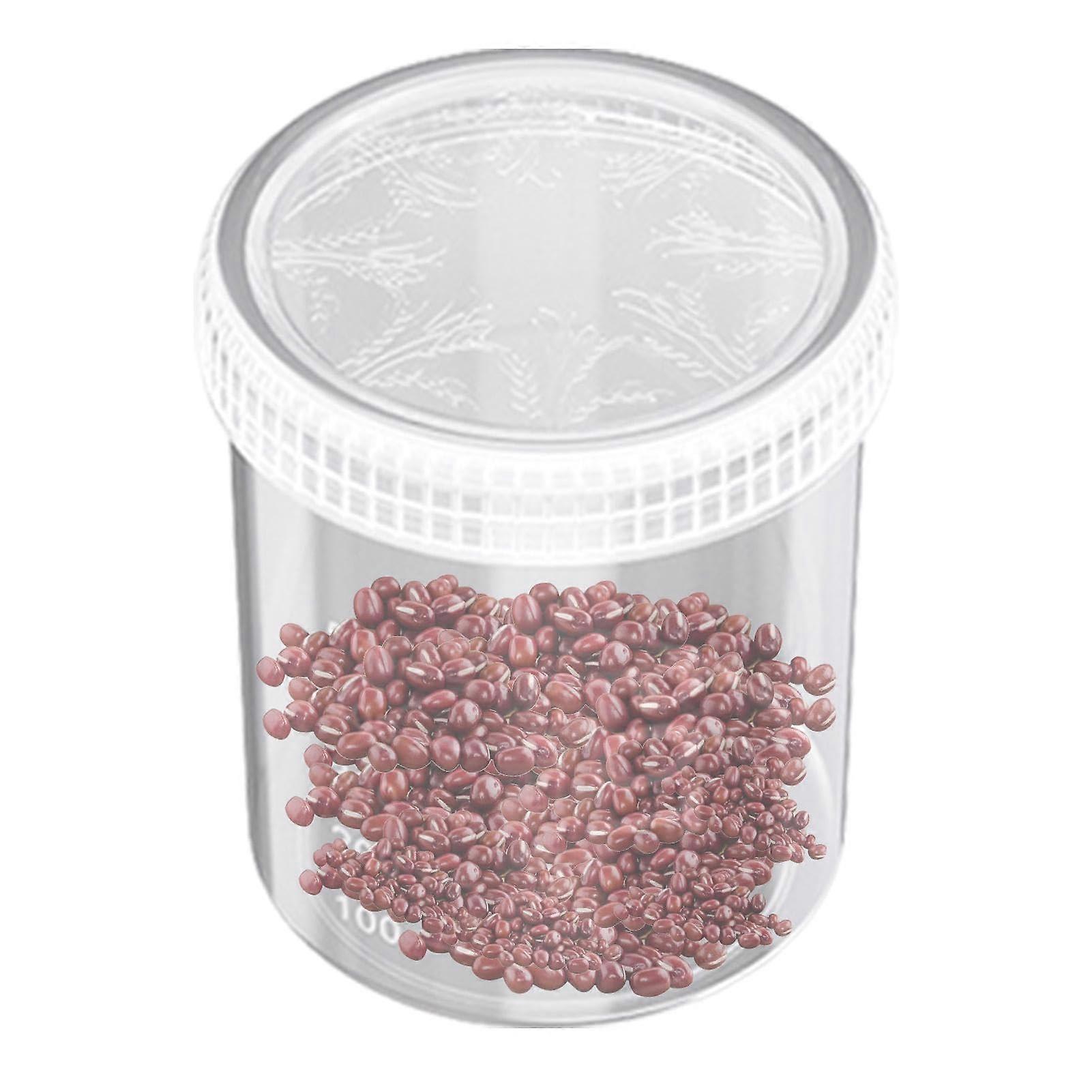 Rice Storage Bucket 800 Ml - Transparent Cereal Sealing Container, Moisture-Resistant Food Grade Dispenser