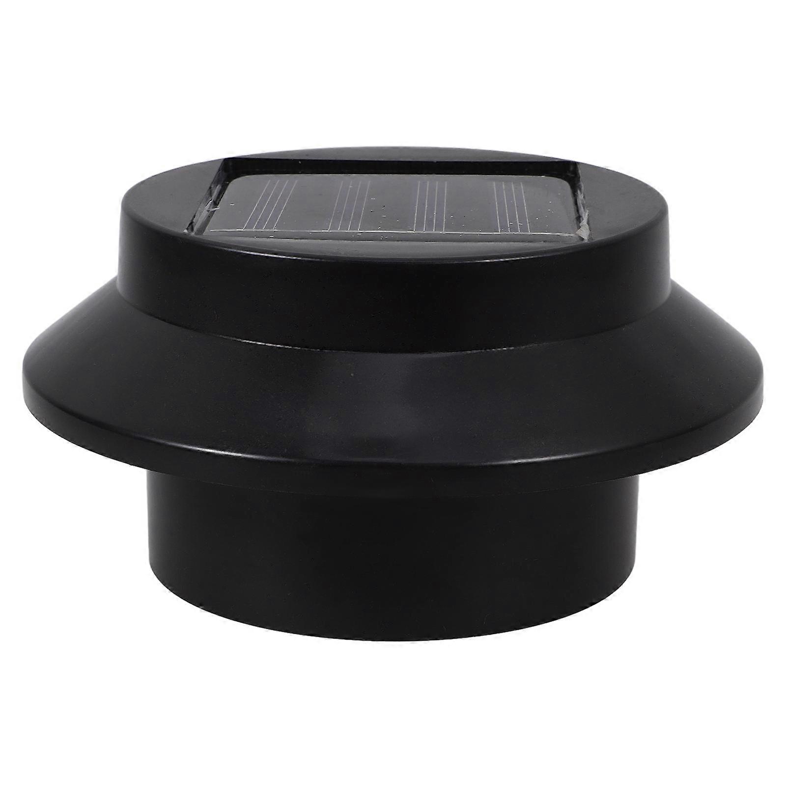 18 Pcs Solar Fence Lamp Light Practical LED Lighting For Outdoor And Garden Use Black Design
